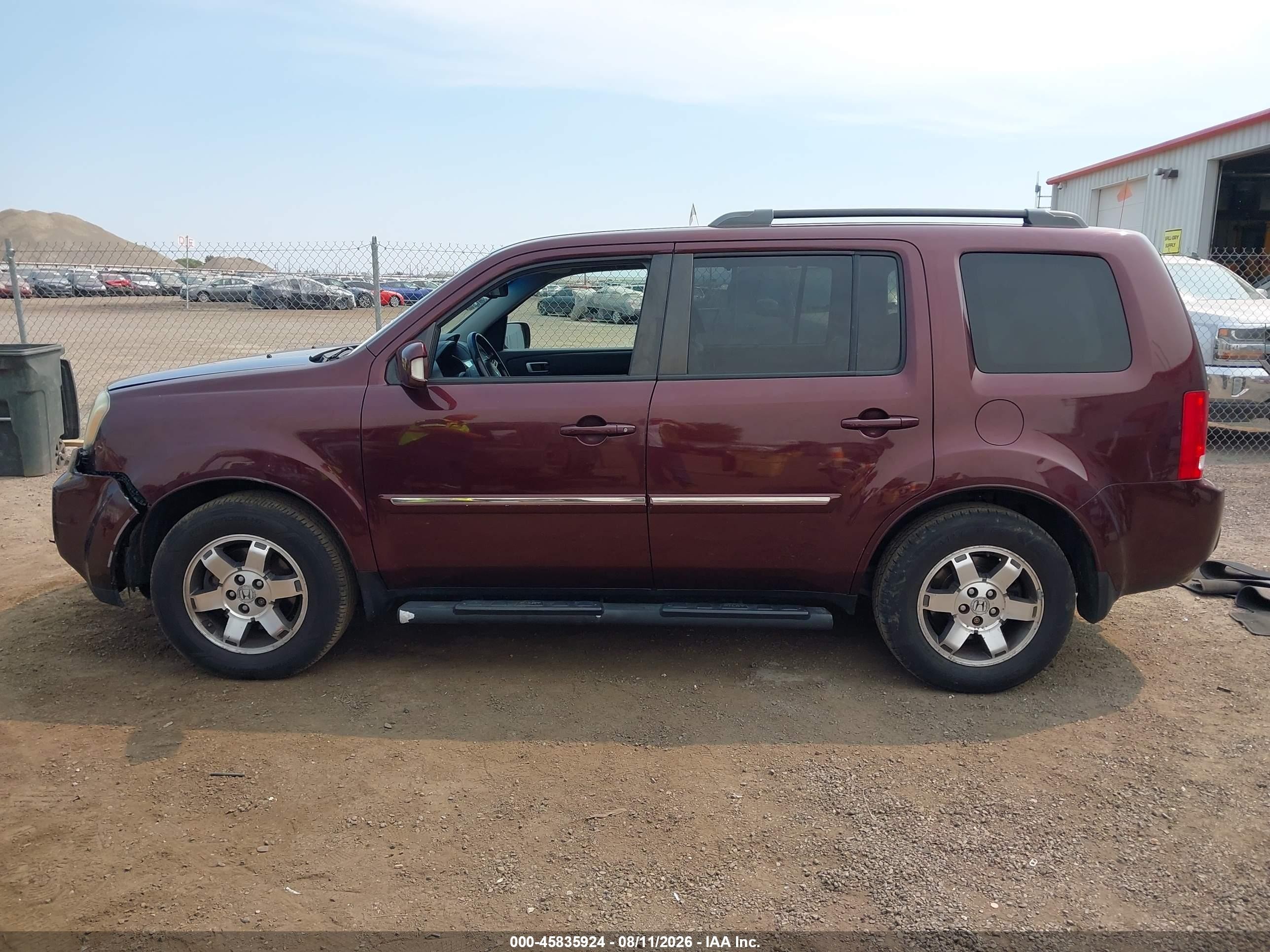 2010 Honda Pilot Touring Purple vin: 5FNYF4H97AB034354