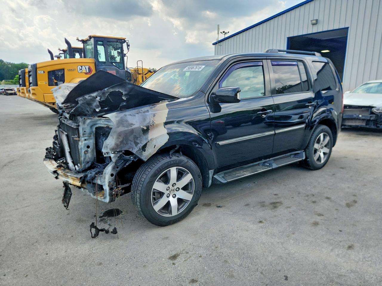 2012 Honda Pilot Touring Black vin: 5FNYF4H97CB023132