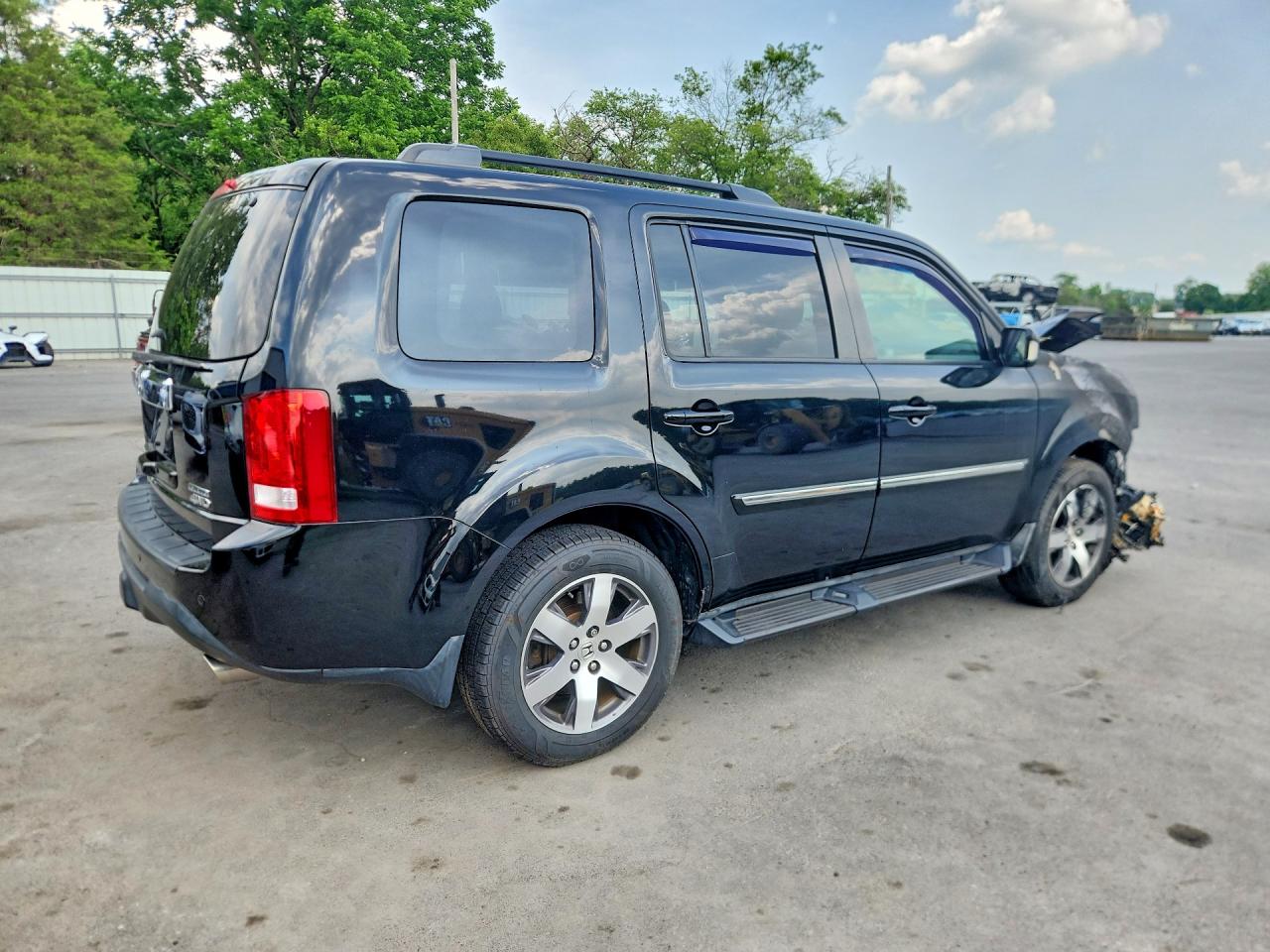 2012 Honda Pilot Touring Black vin: 5FNYF4H97CB023132