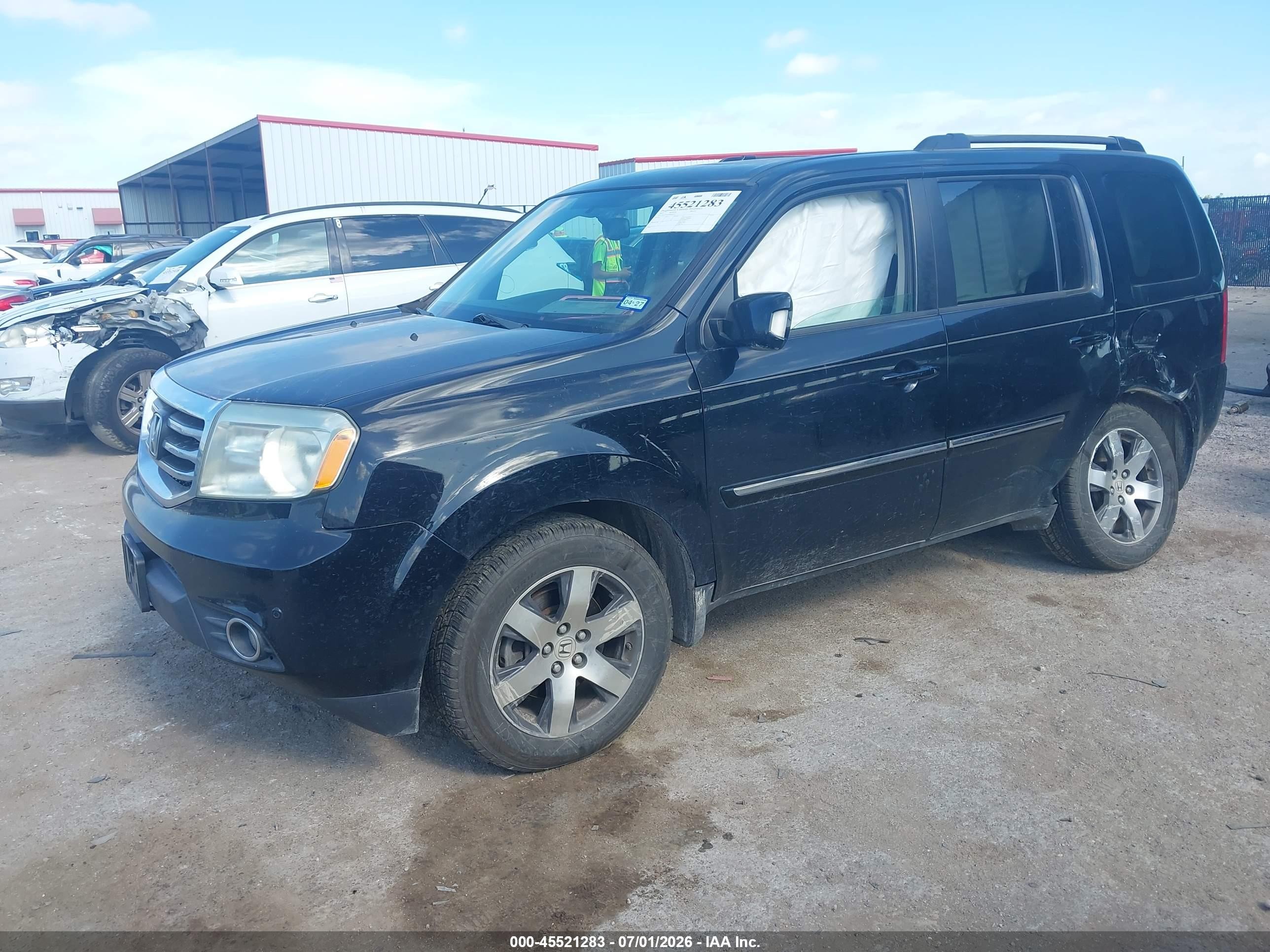 2013 Honda Pilot Touring Black vin: 5FNYF4H97DB018711