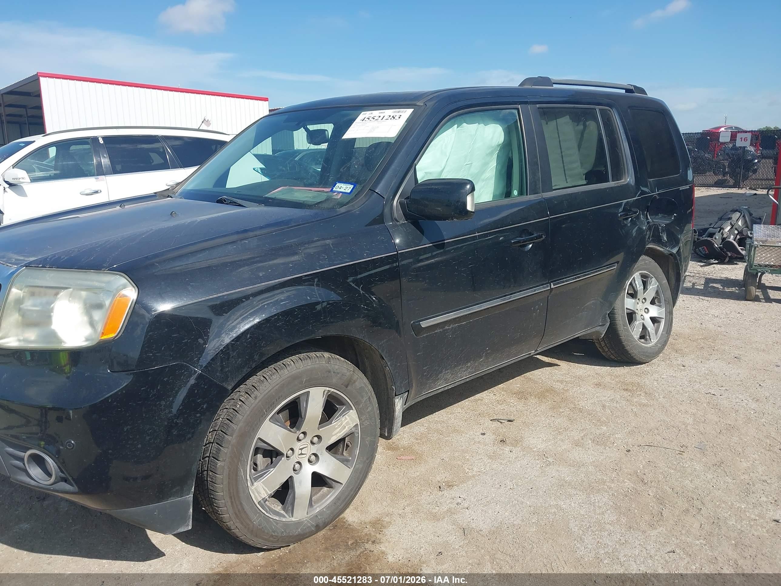 2013 Honda Pilot Touring Black vin: 5FNYF4H97DB018711