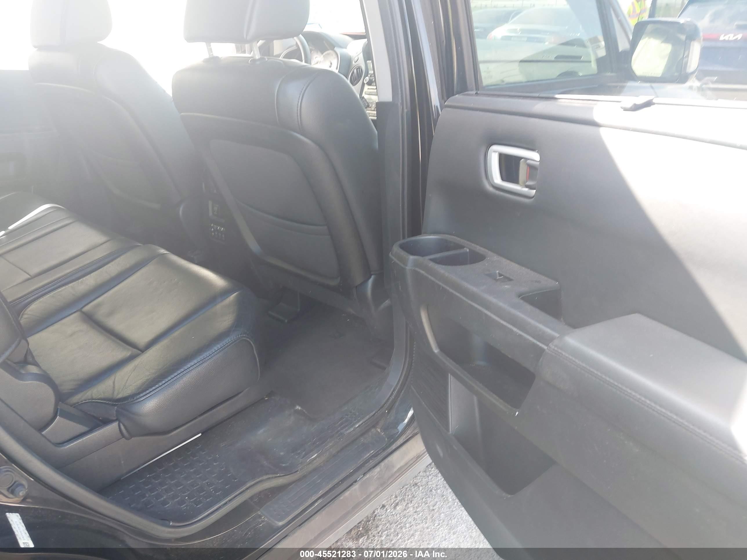 2013 Honda Pilot Touring Black vin: 5FNYF4H97DB018711