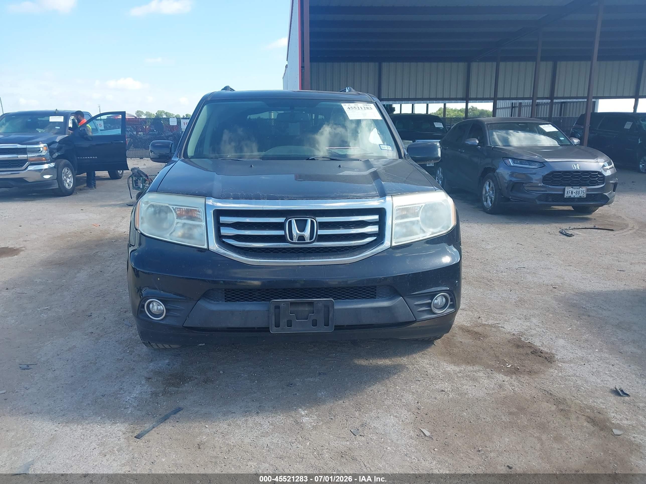 2013 Honda Pilot Touring Black vin: 5FNYF4H97DB018711