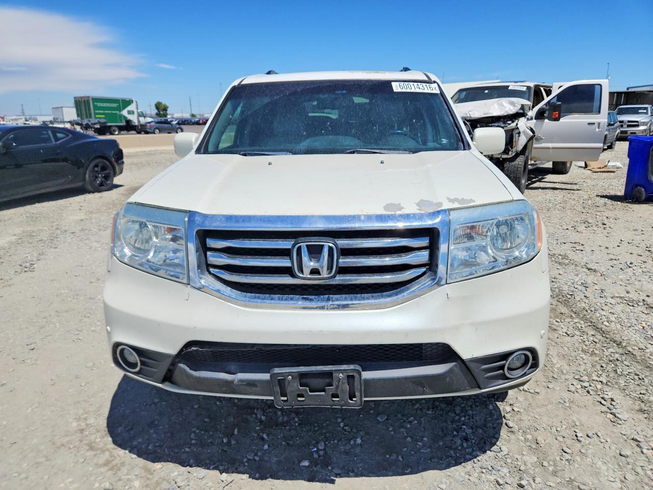 2013 Honda Pilot Touring White vin: 5FNYF4H97DB023441