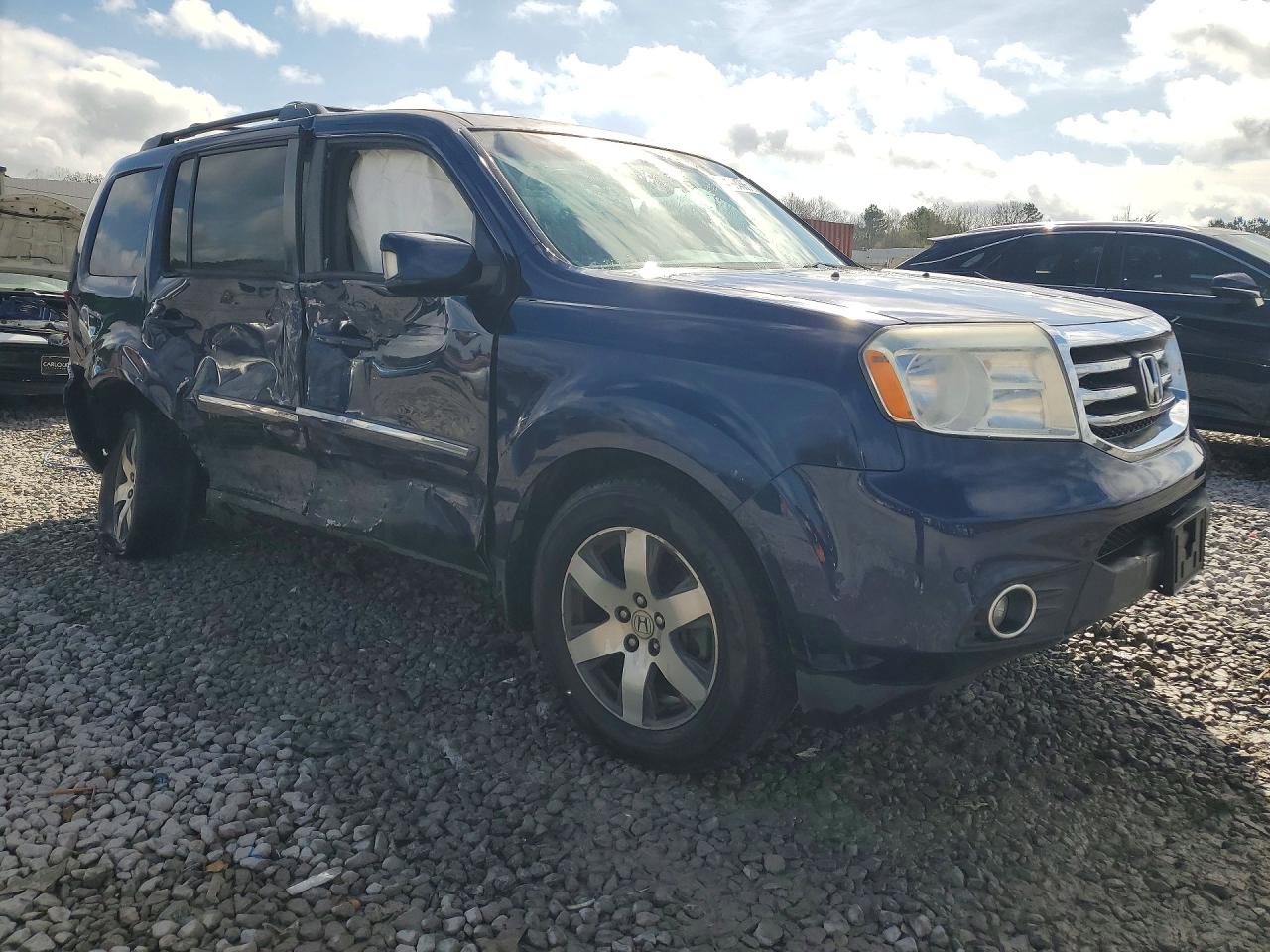 2013 Honda Pilot Touring Blue vin: 5FNYF4H97DB024685