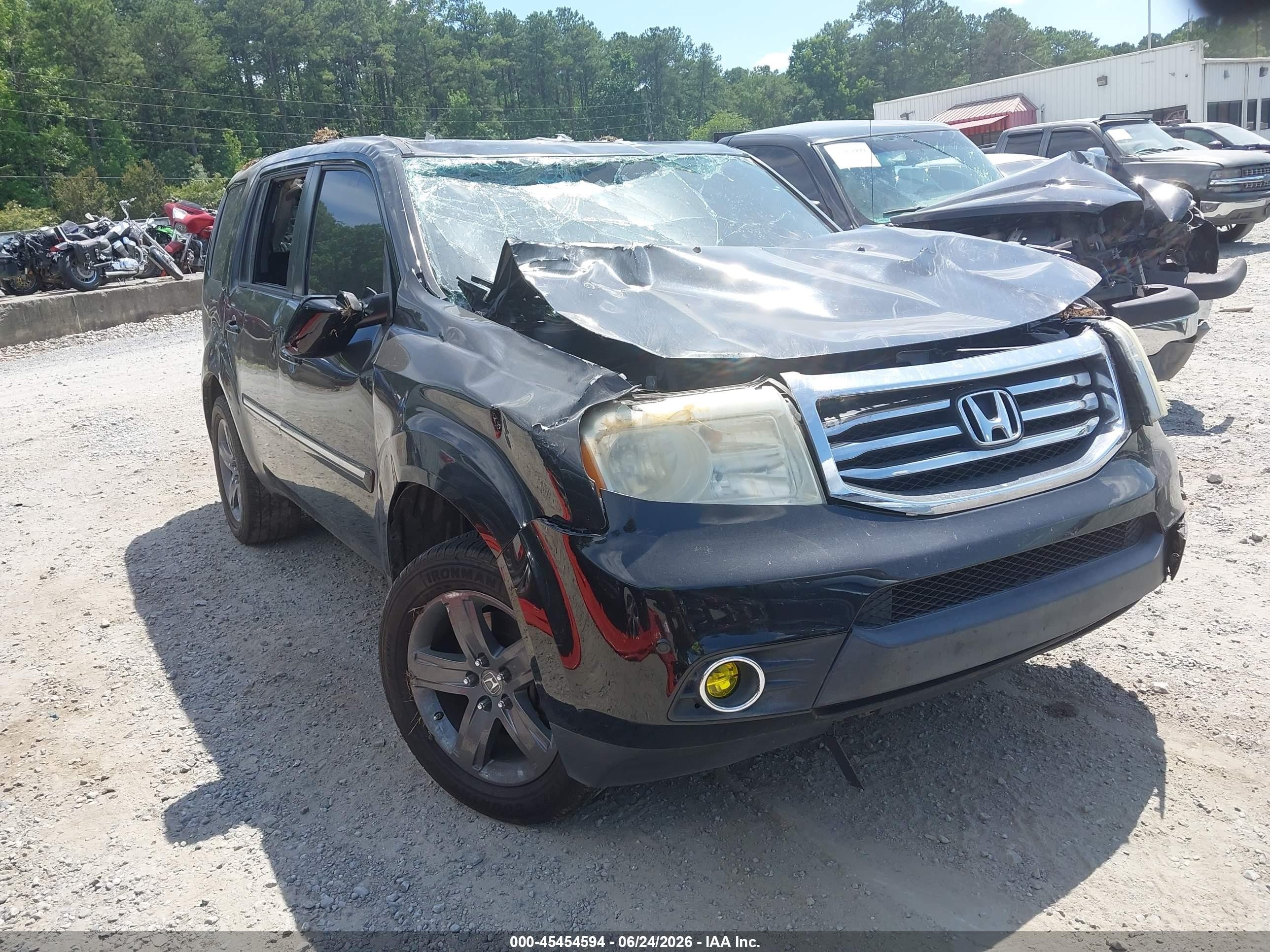 2013 Honda Pilot Touring Black vin: 5FNYF4H97DB033080