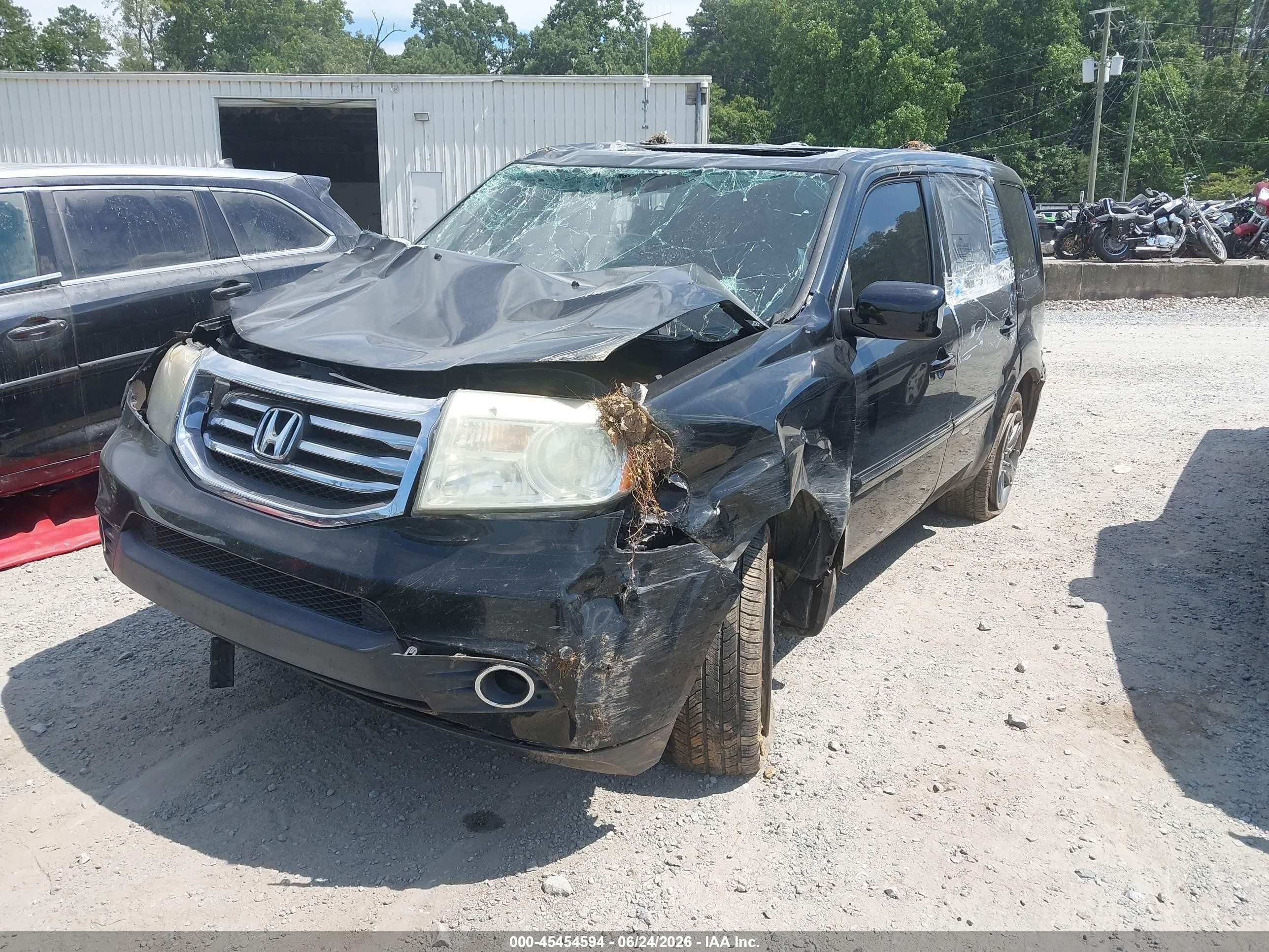 2013 Honda Pilot Touring Black vin: 5FNYF4H97DB033080