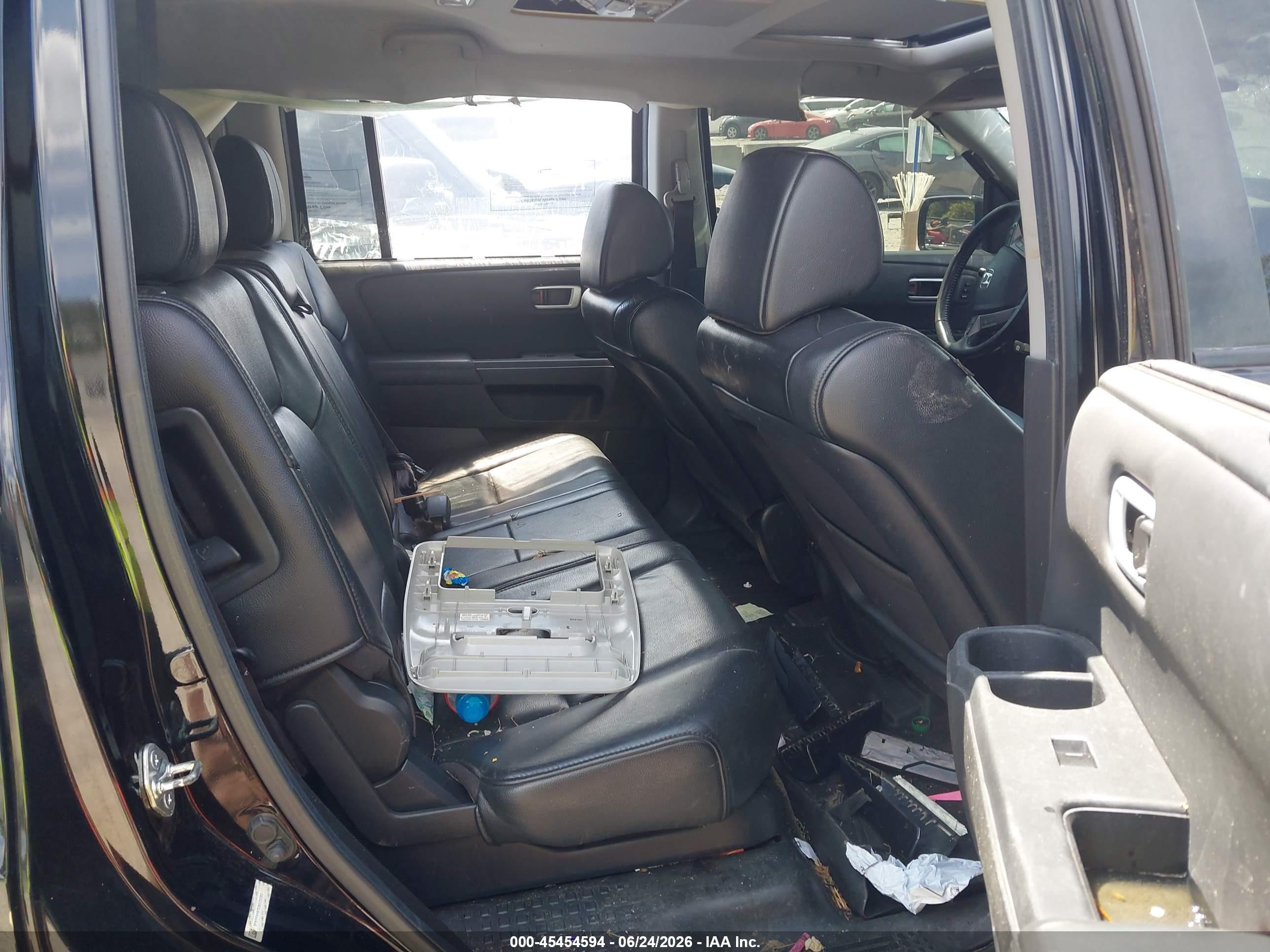 2013 Honda Pilot Touring Black vin: 5FNYF4H97DB033080