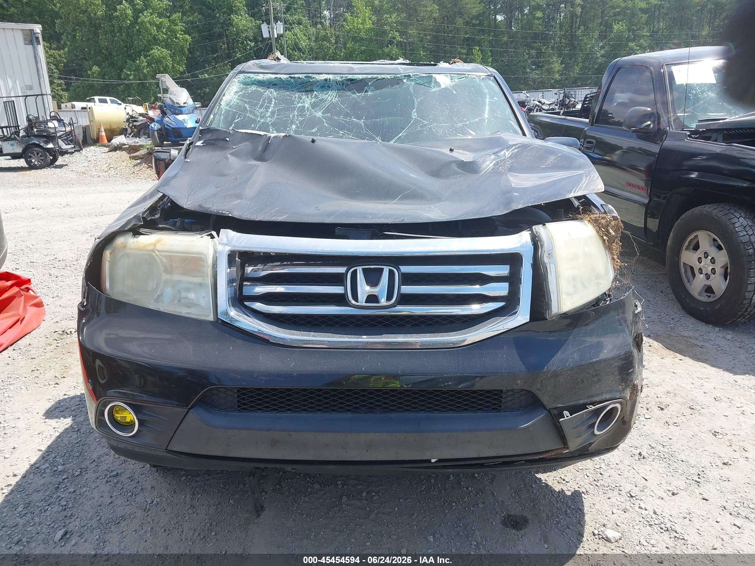 2013 Honda Pilot Touring Black vin: 5FNYF4H97DB033080