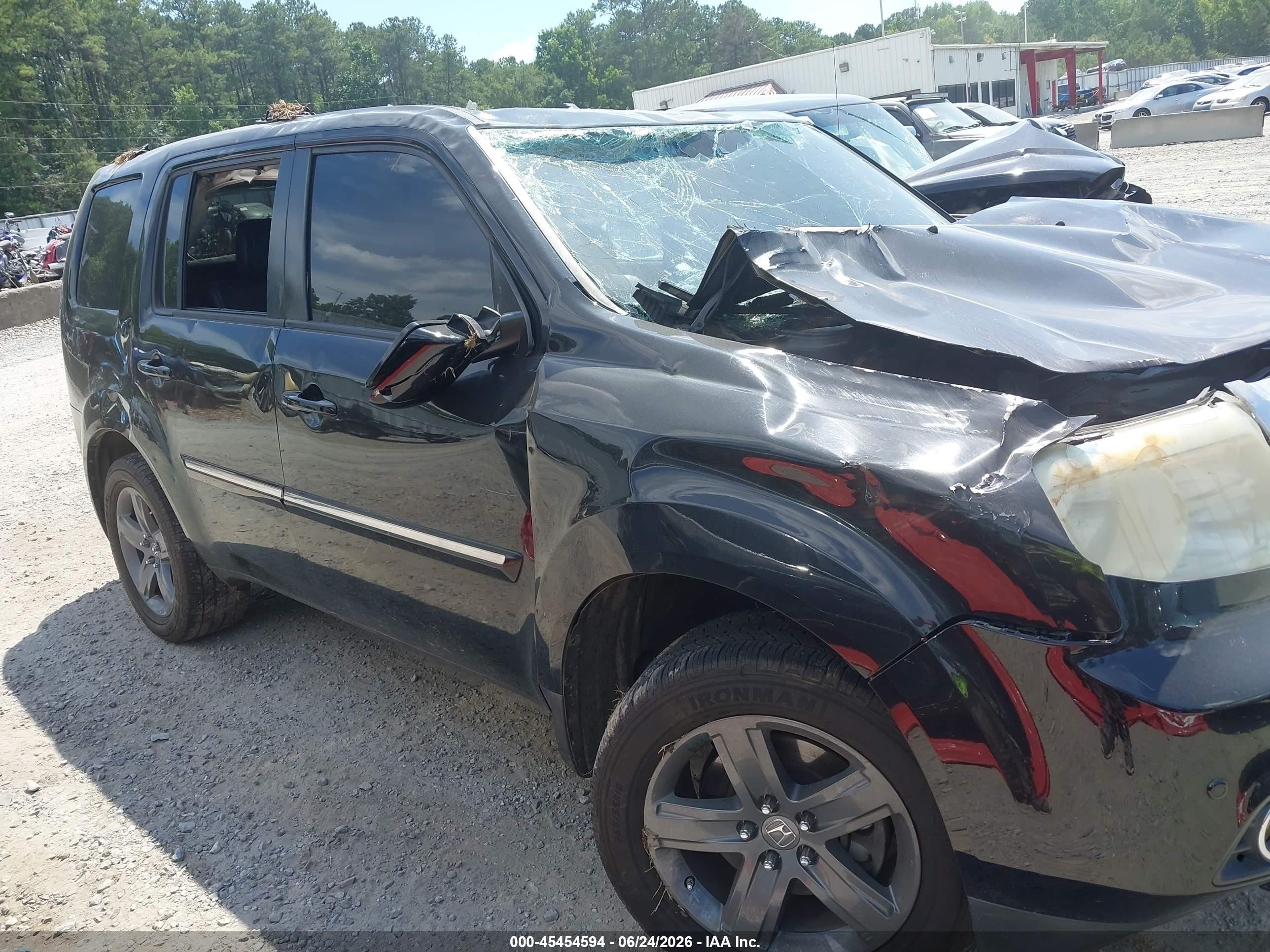 2013 Honda Pilot Touring Black vin: 5FNYF4H97DB033080