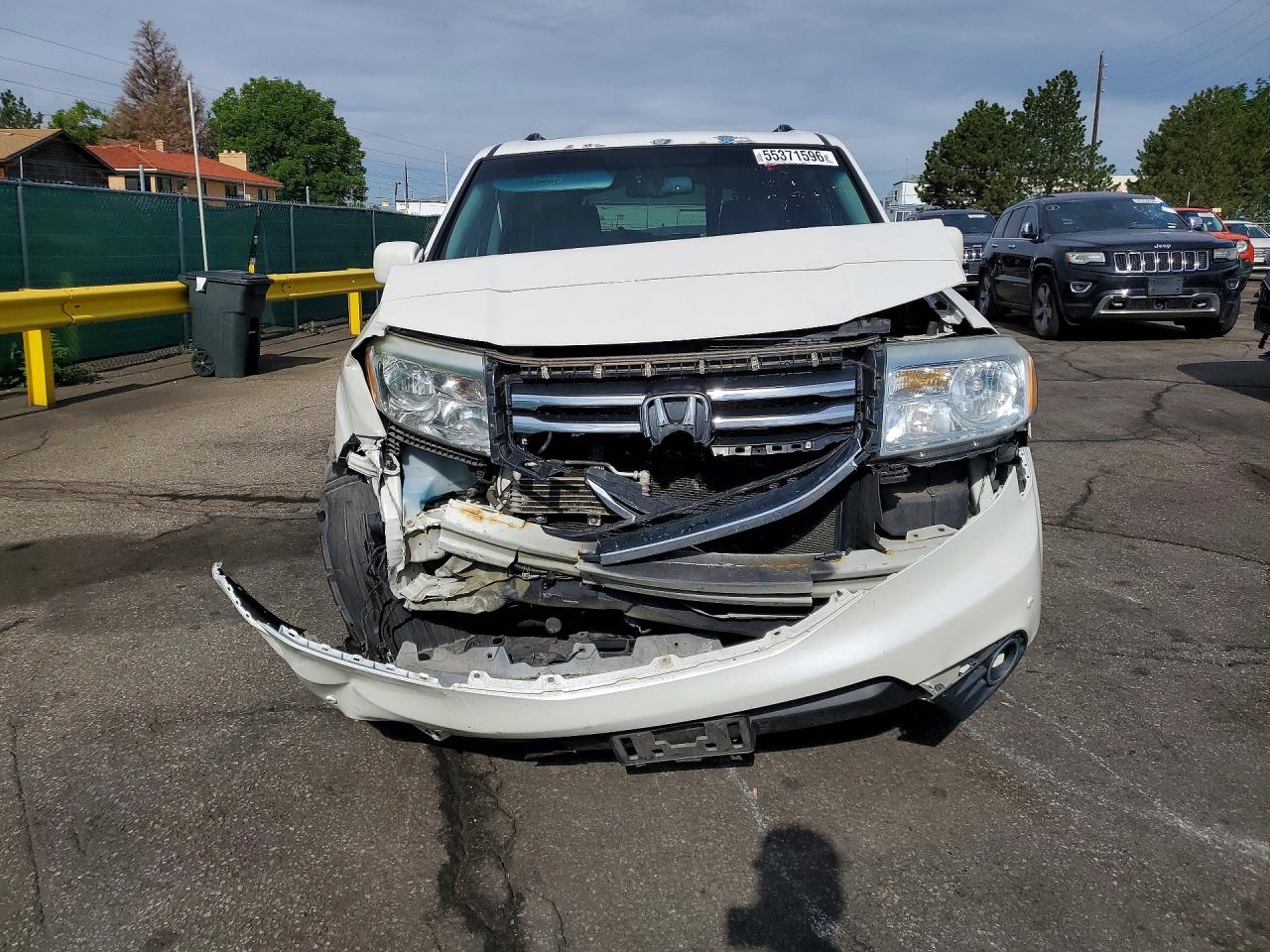 2013 Honda Pilot Touring White vin: 5FNYF4H97DB061865
