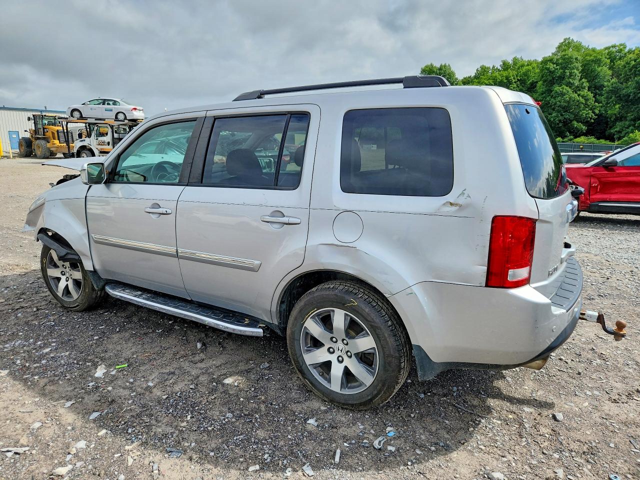 2013 Honda Pilot Touring Silver vin: 5FNYF4H97DB065706