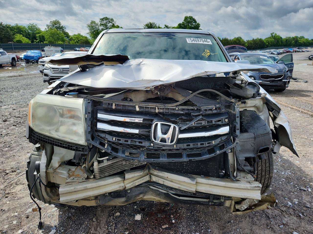 2013 Honda Pilot Touring Silver vin: 5FNYF4H97DB065706