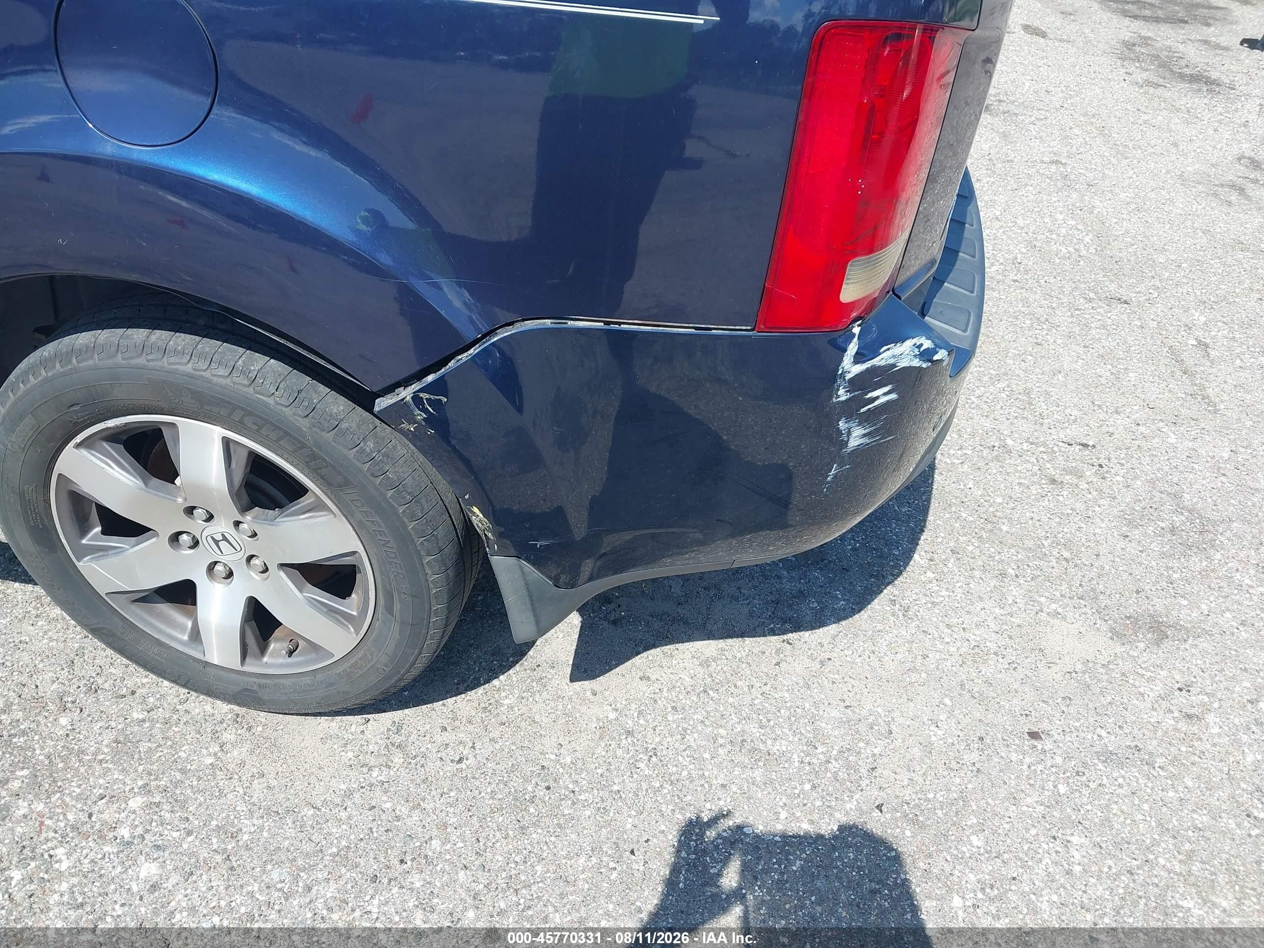 2014 Honda Pilot Touring Blue vin: 5FNYF4H97EB019245