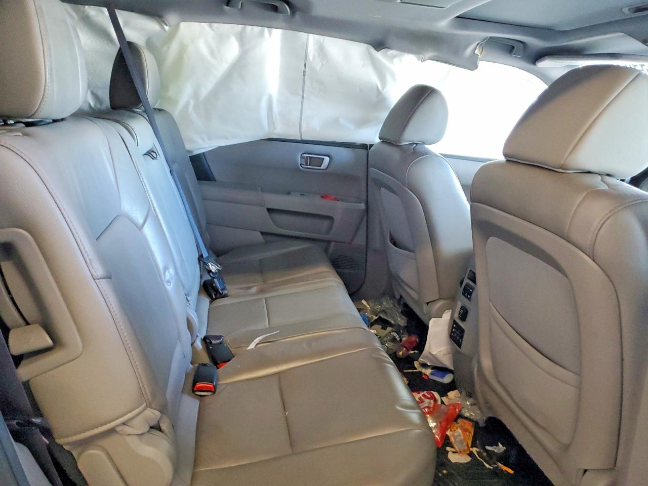 2014 Honda Pilot Touring White vin: 5FNYF4H97EB033405