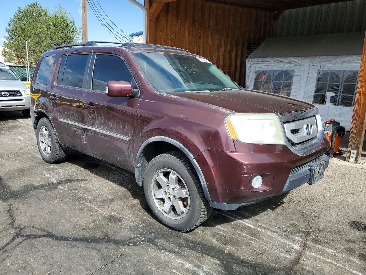 2010 Honda Pilot Touring Бордовый vin: 5FNYF4H98AB012153