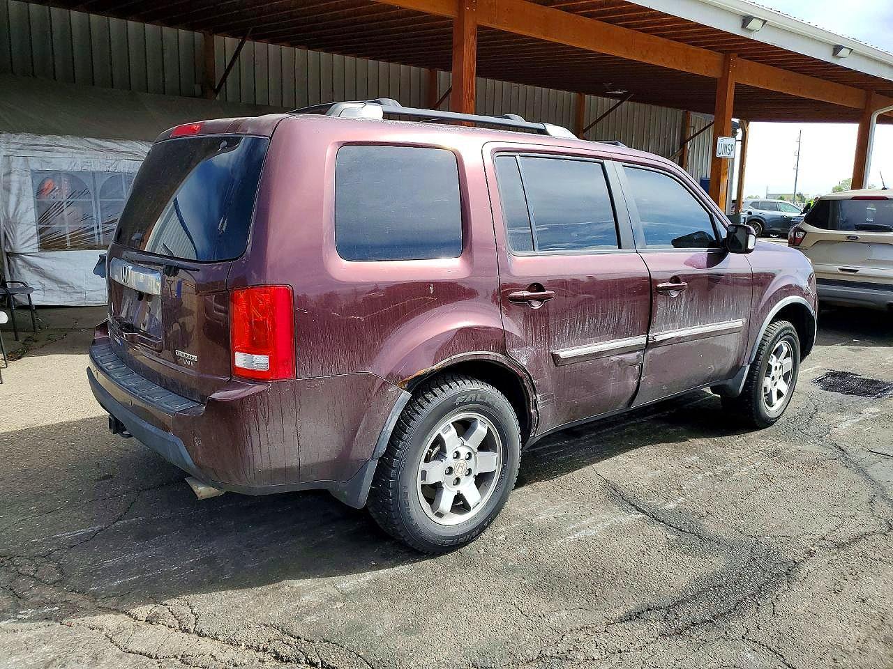 2010 Honda Pilot Touring Бордовый vin: 5FNYF4H98AB012153