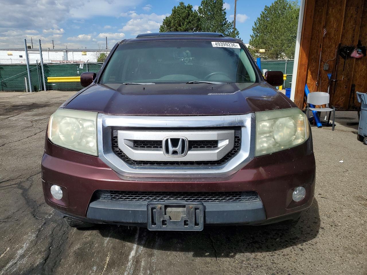 2010 Honda Pilot Touring Бордовый vin: 5FNYF4H98AB012153