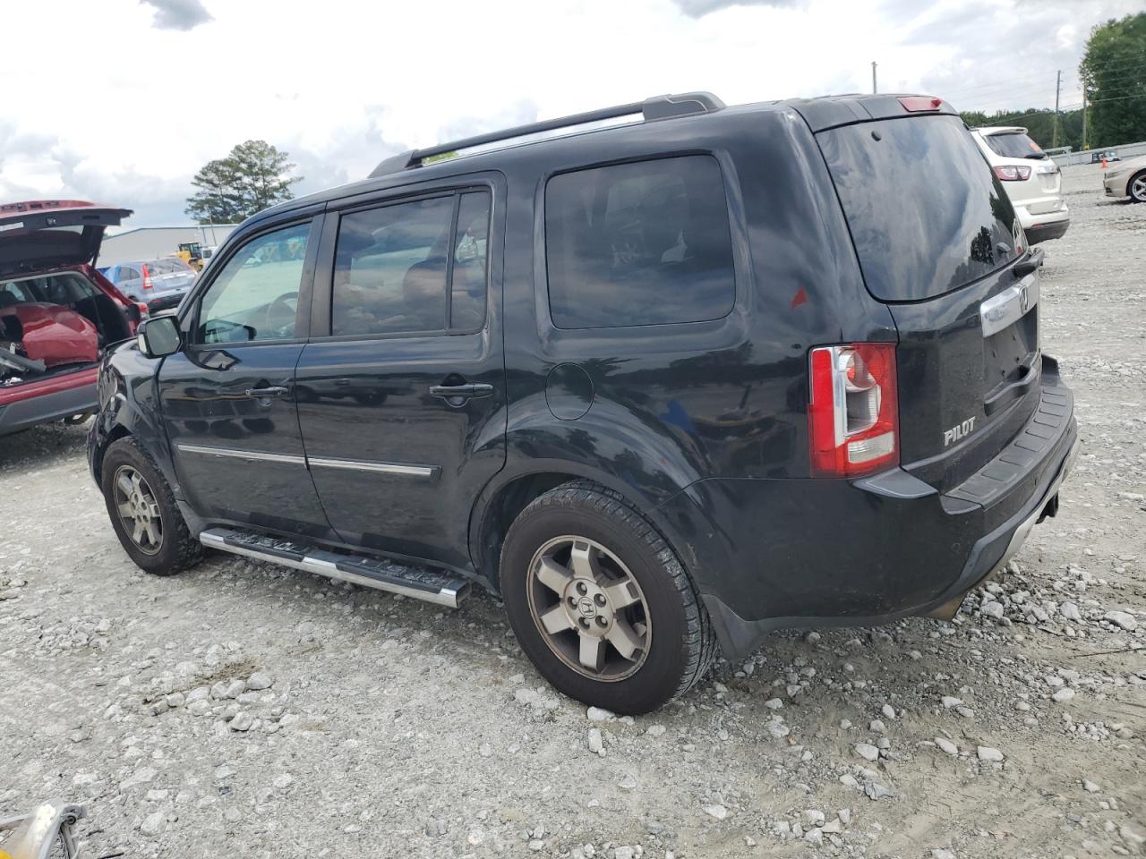 2010 Honda Pilot Touring Black vin: 5FNYF4H98AB014498