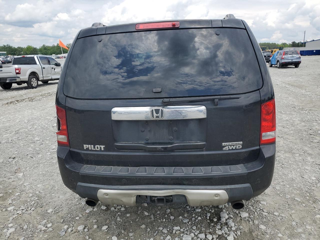 2010 Honda Pilot Touring Black vin: 5FNYF4H98AB014498