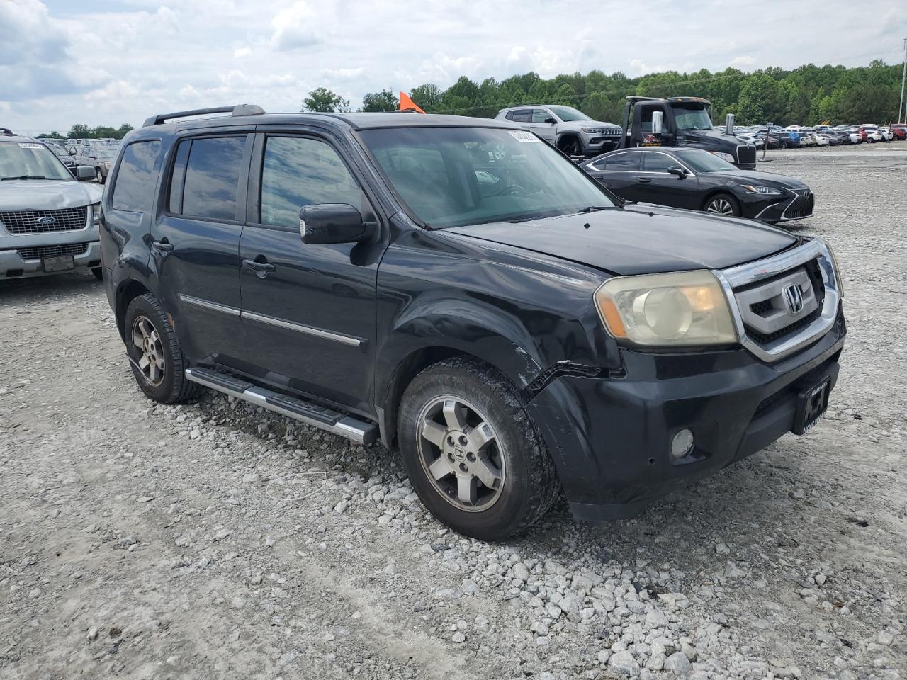 2010 Honda Pilot Touring Black vin: 5FNYF4H98AB014498