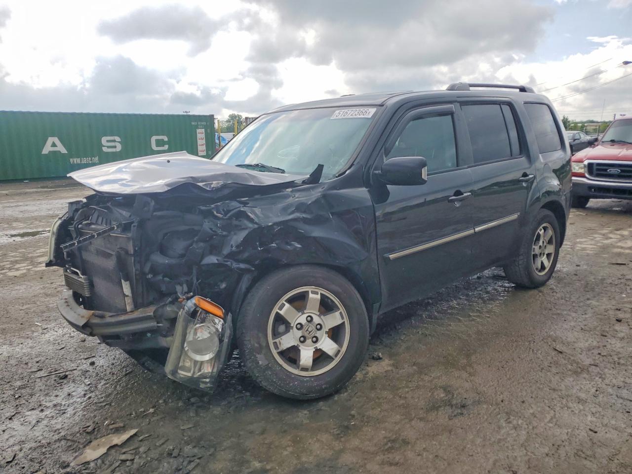 2011 Honda Pilot Touring Black vin: 5FNYF4H98BB046854
