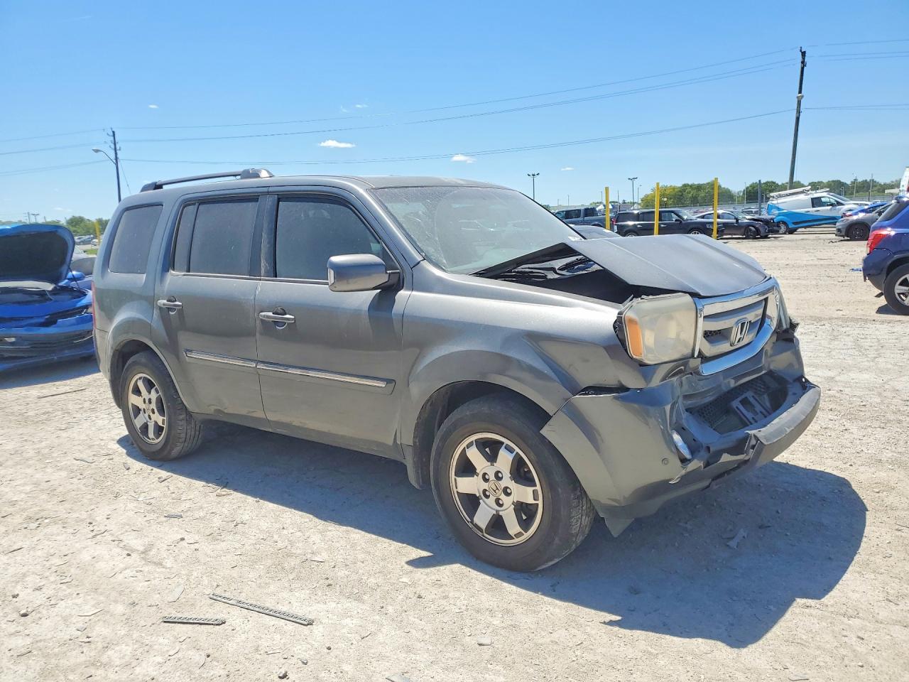 2011 Honda Pilot Touring Gray vin: 5FNYF4H98BB051794