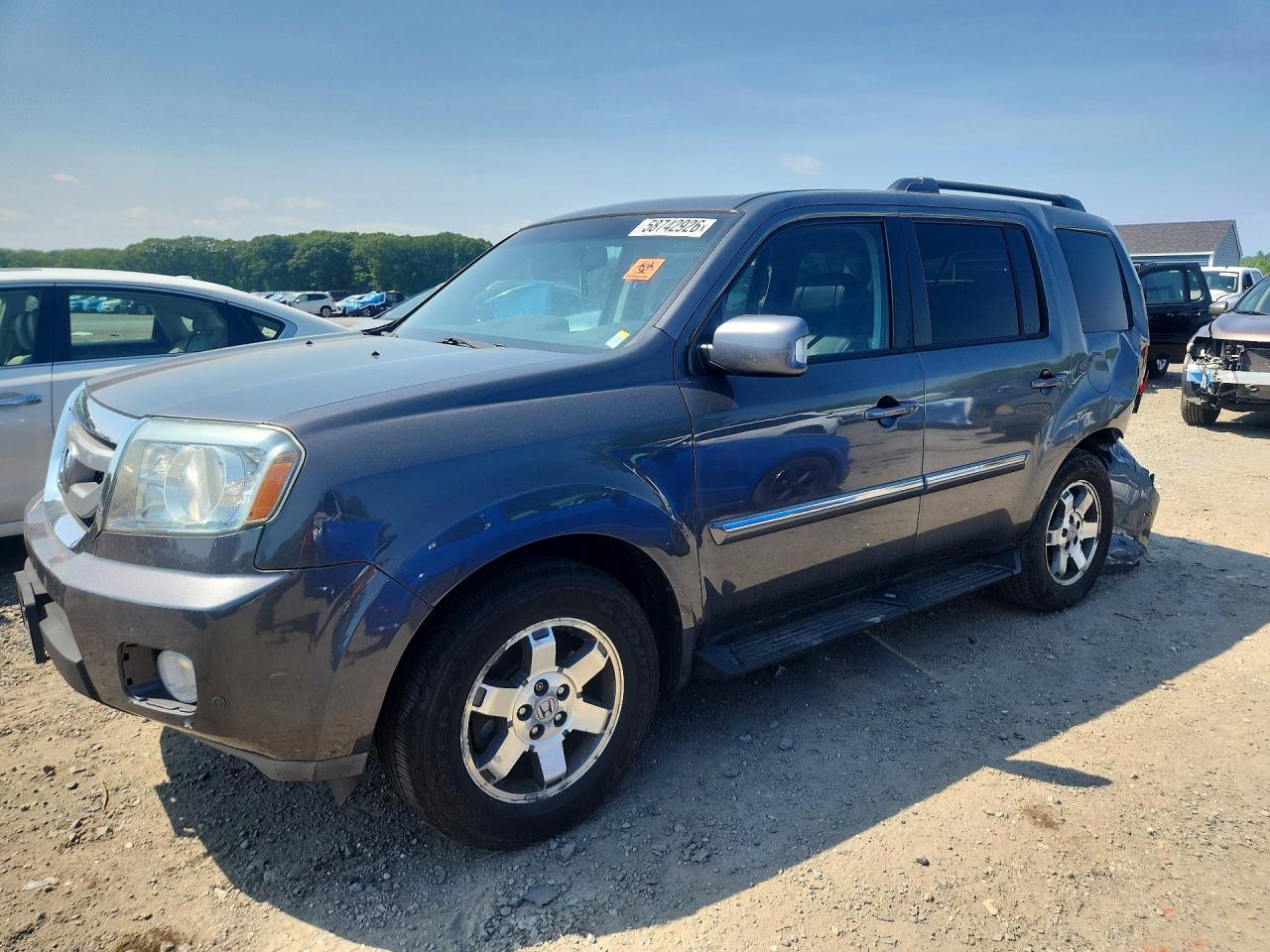 2011 Honda Pilot Touring Gray vin: 5FNYF4H98BB076808
