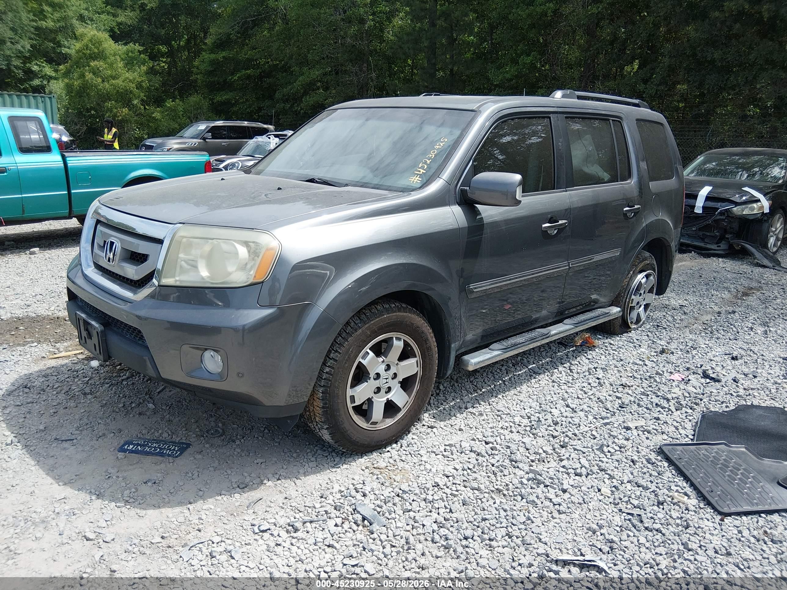 2011 Honda Pilot Touring Серый vin: 5FNYF4H98BB081104