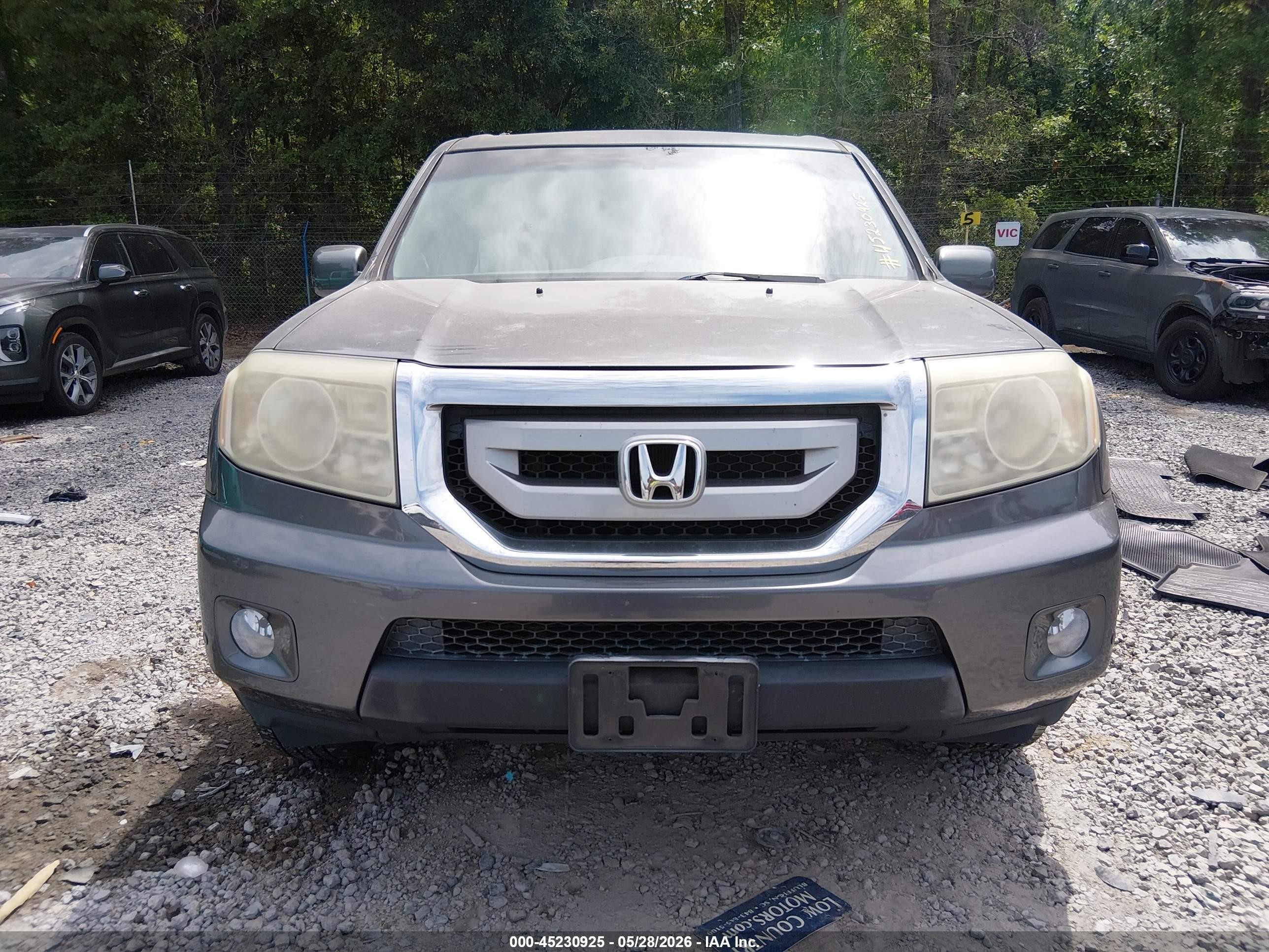 2011 Honda Pilot Touring Серый vin: 5FNYF4H98BB081104