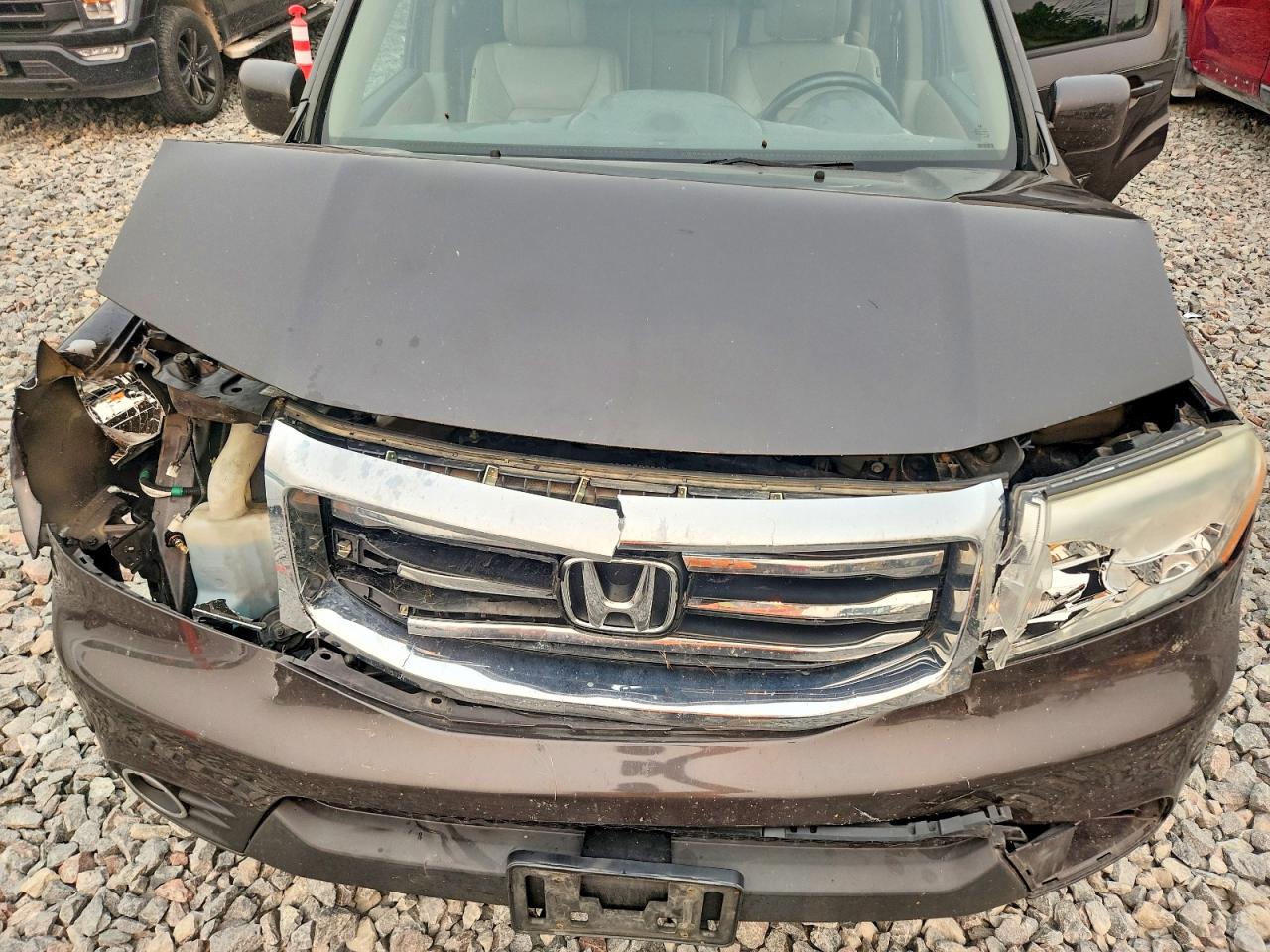 2012 Honda Pilot Touring Brown vin: 5FNYF4H98CB031305