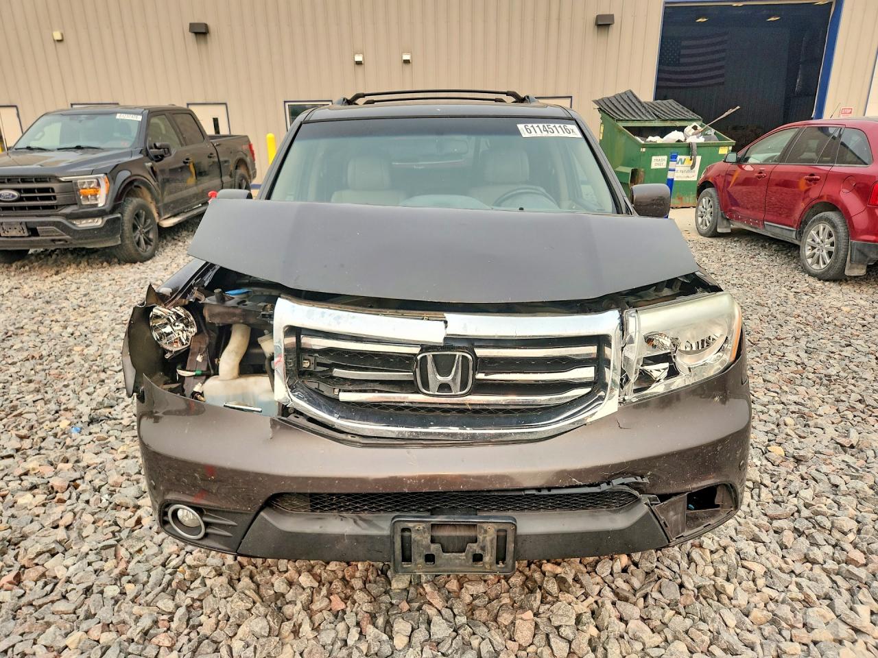 2012 Honda Pilot Touring Brown vin: 5FNYF4H98CB031305