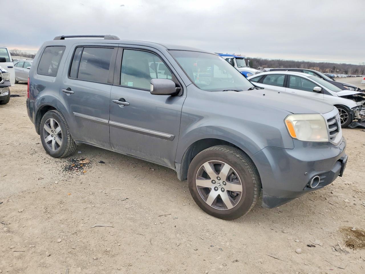 2012 Honda Pilot Touring Gray vin: 5FNYF4H98CB034592