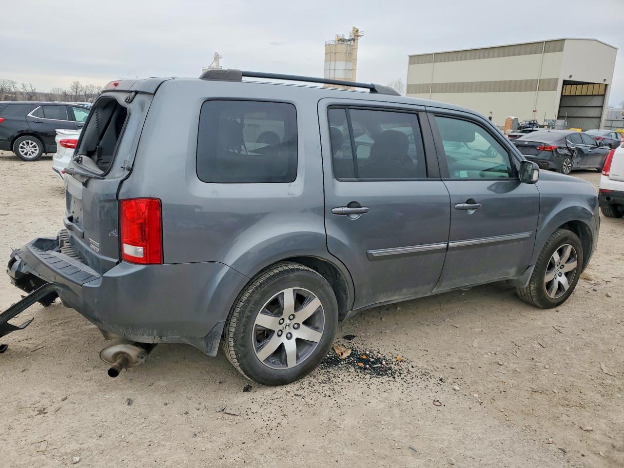 2012 Honda Pilot Touring Gray vin: 5FNYF4H98CB034592