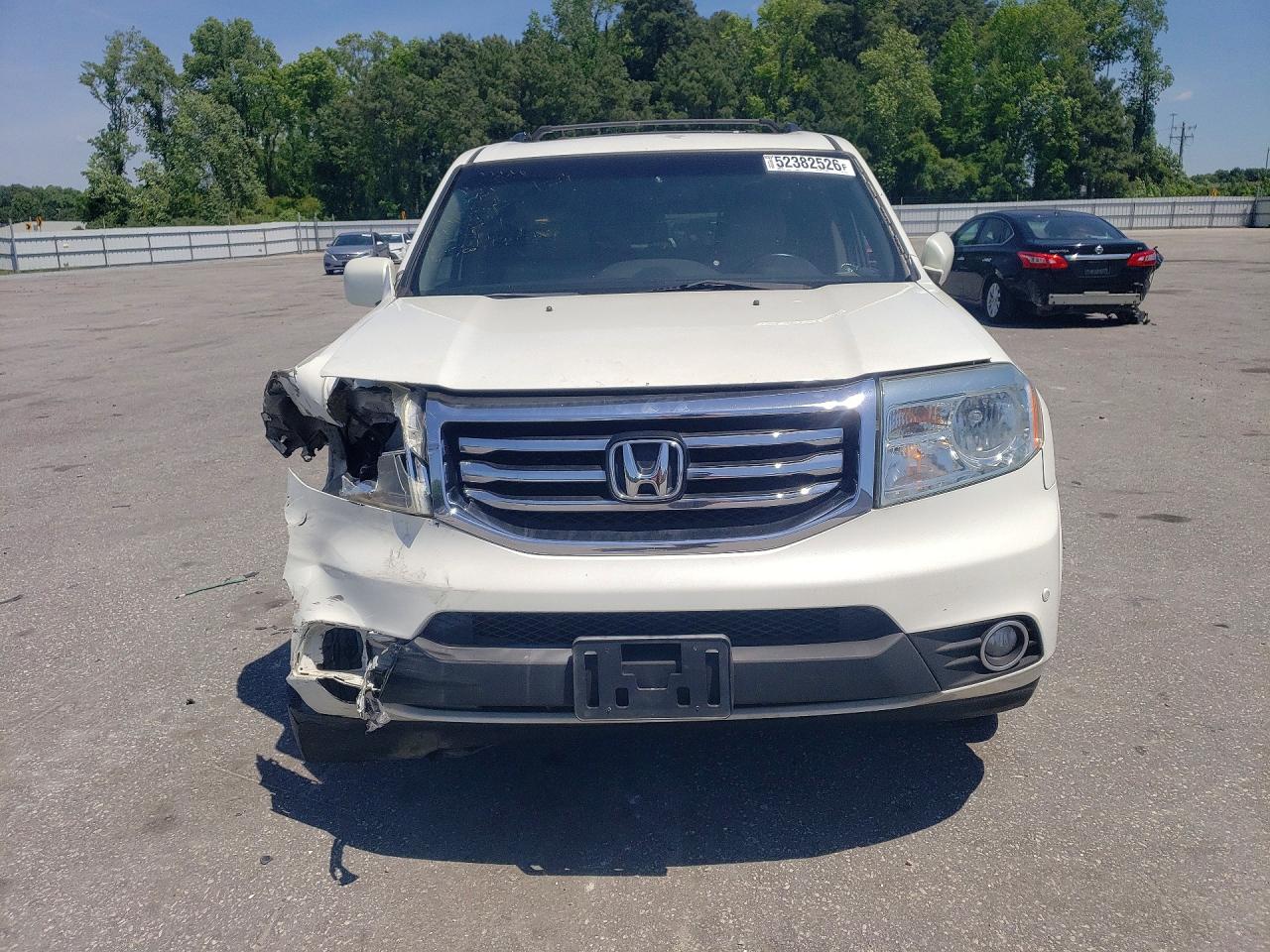 2012 Honda Pilot Touring Белый vin: 5FNYF4H98CB041560