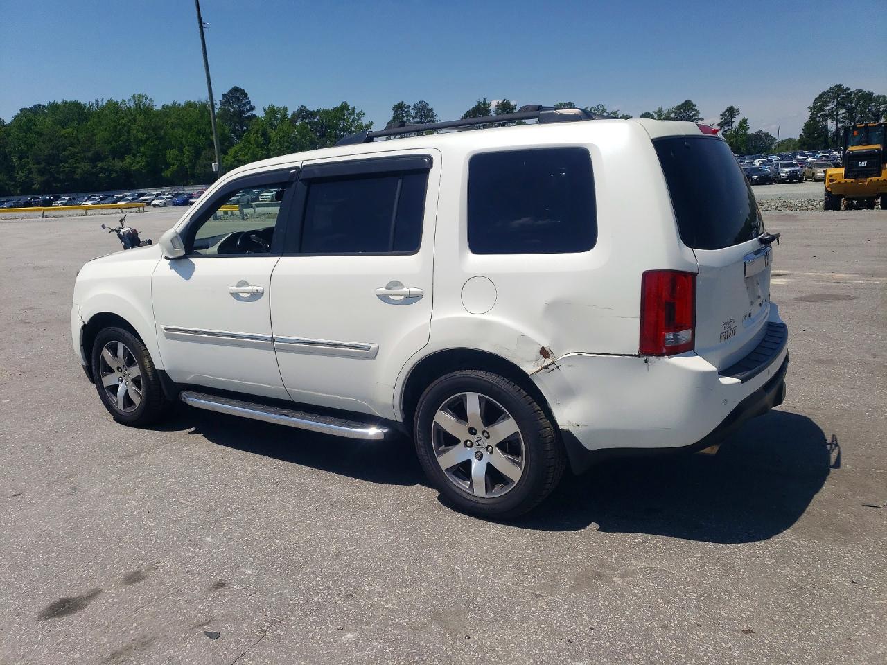 2012 Honda Pilot Touring Белый vin: 5FNYF4H98CB041560