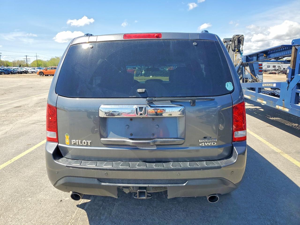 2012 Honda Pilot Touring Charcoal vin: 5FNYF4H98CB046029