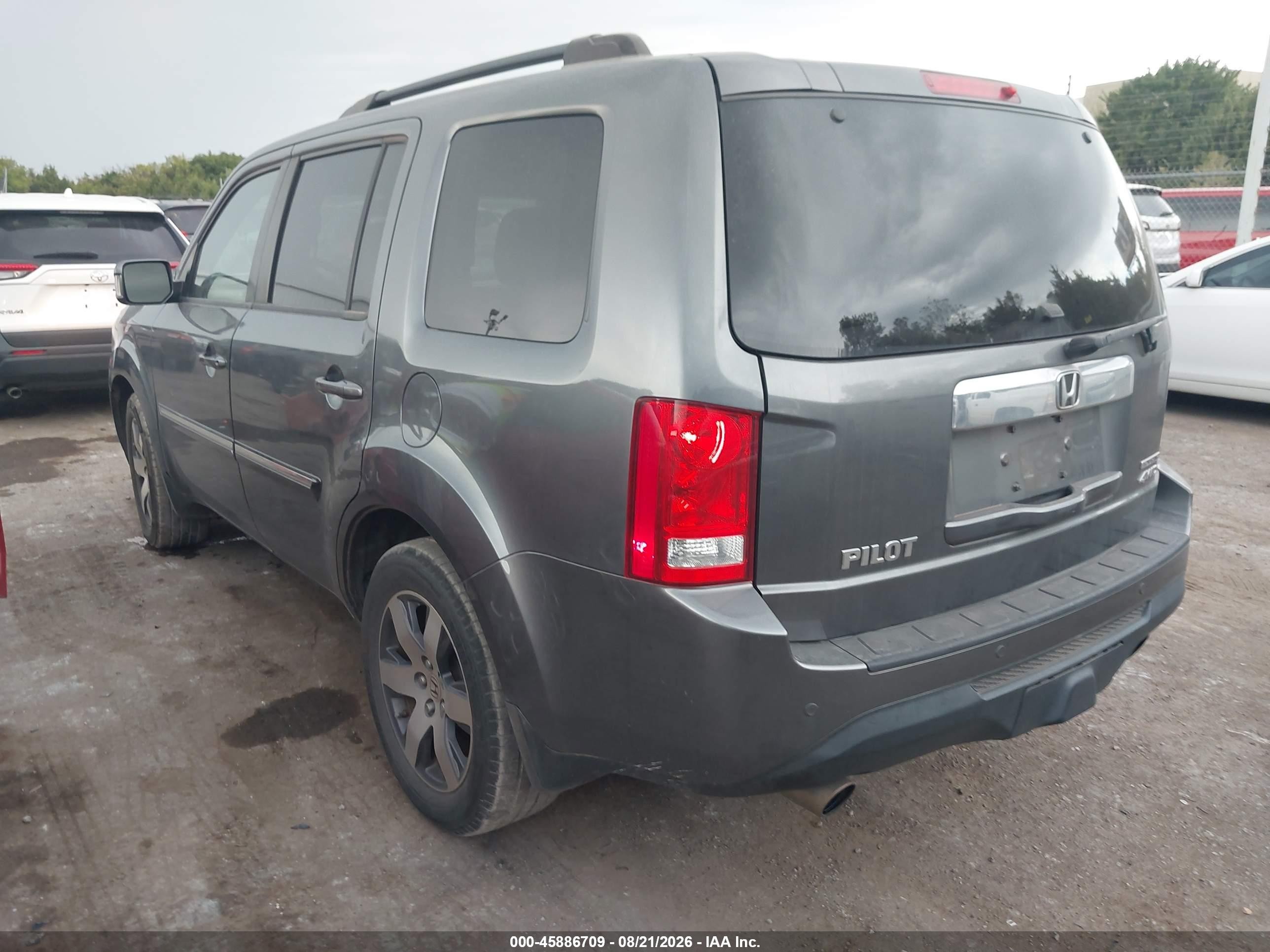 2012 Honda Pilot Touring Gray vin: 5FNYF4H98CB082013