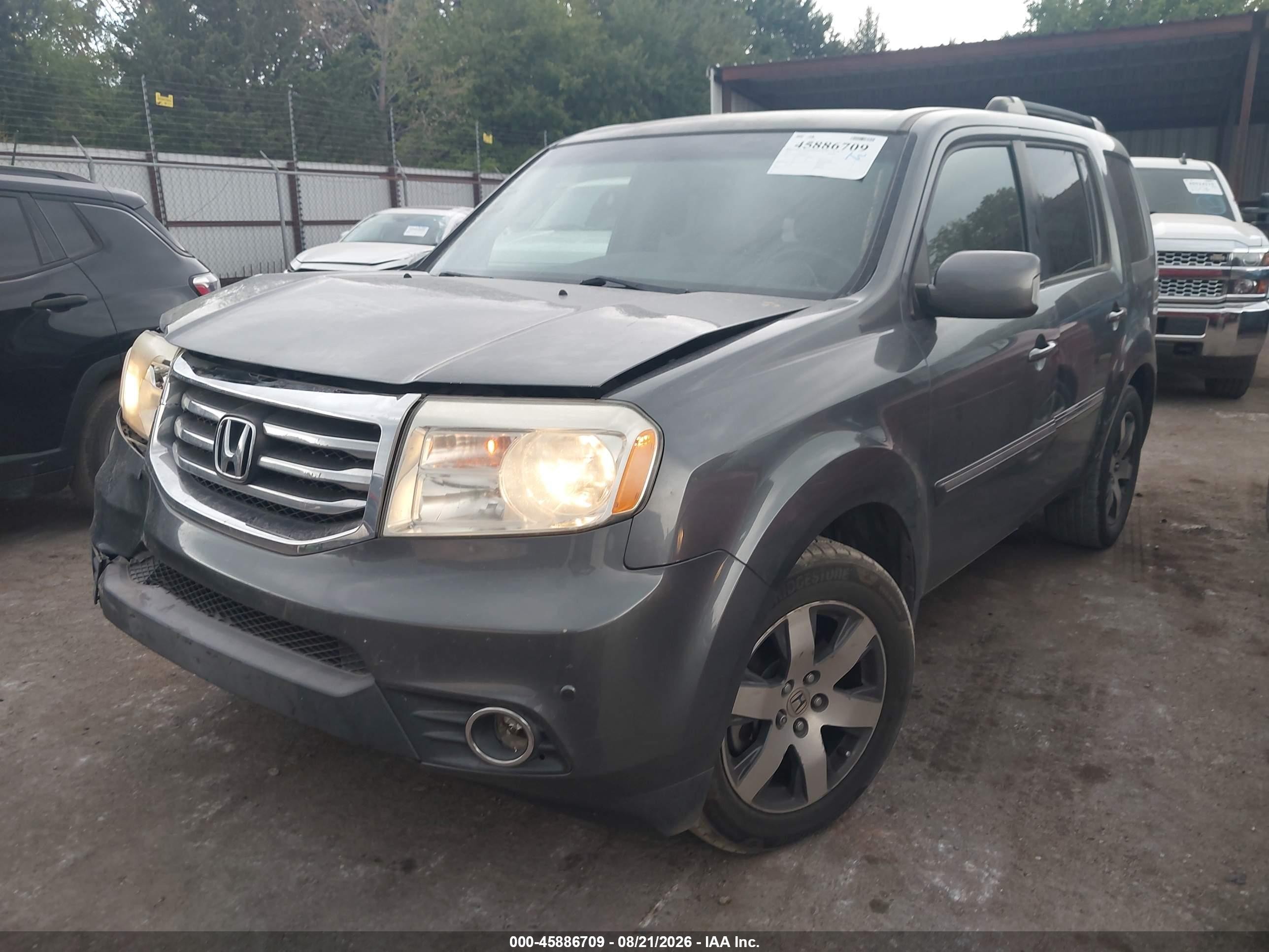 2012 Honda Pilot Touring Gray vin: 5FNYF4H98CB082013