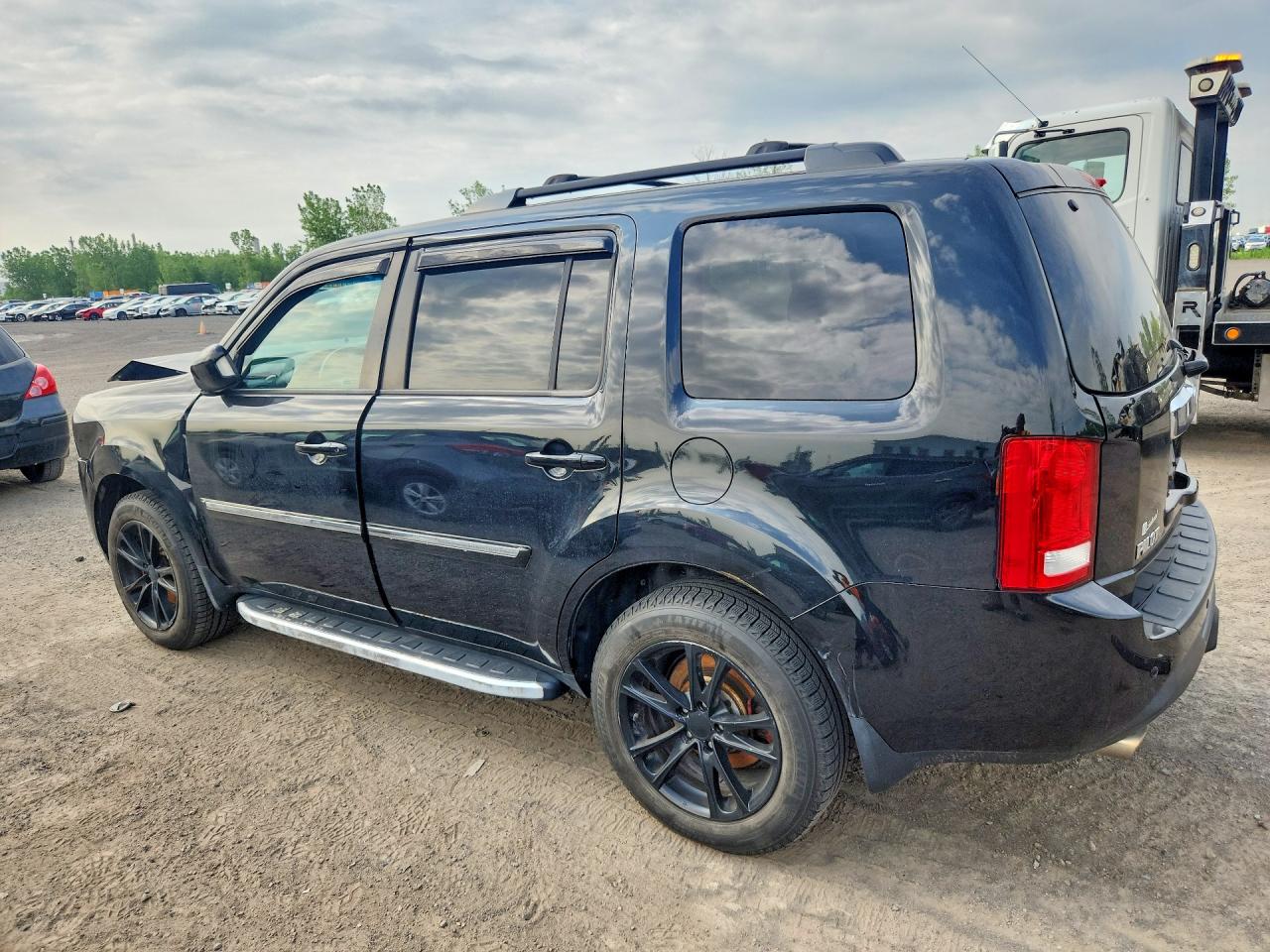2012 Honda Pilot Touring Black vin: 5FNYF4H98CB505611