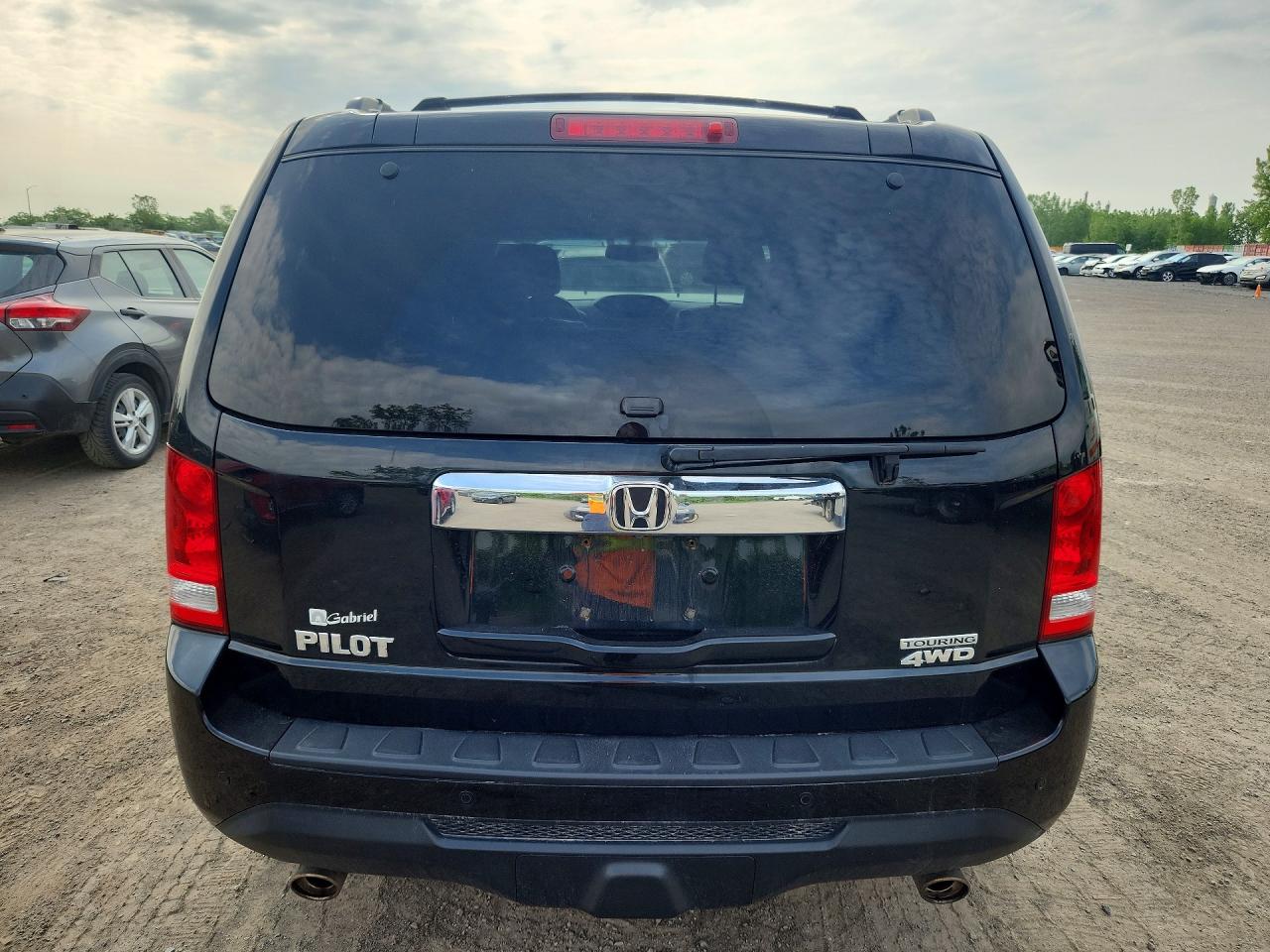 2012 Honda Pilot Touring Black vin: 5FNYF4H98CB505611