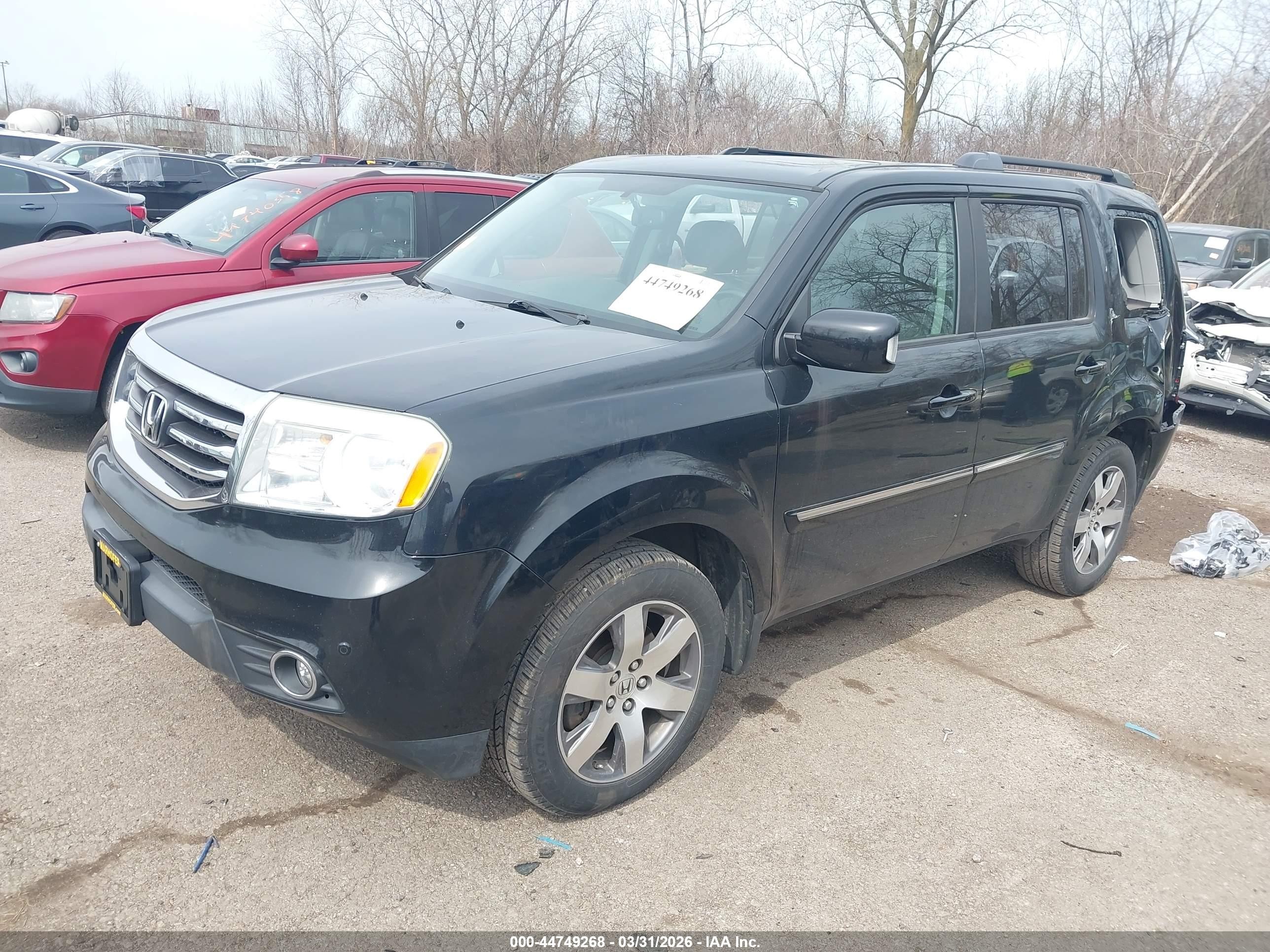 2013 Honda Pilot Touring Black vin: 5FNYF4H98DB065813