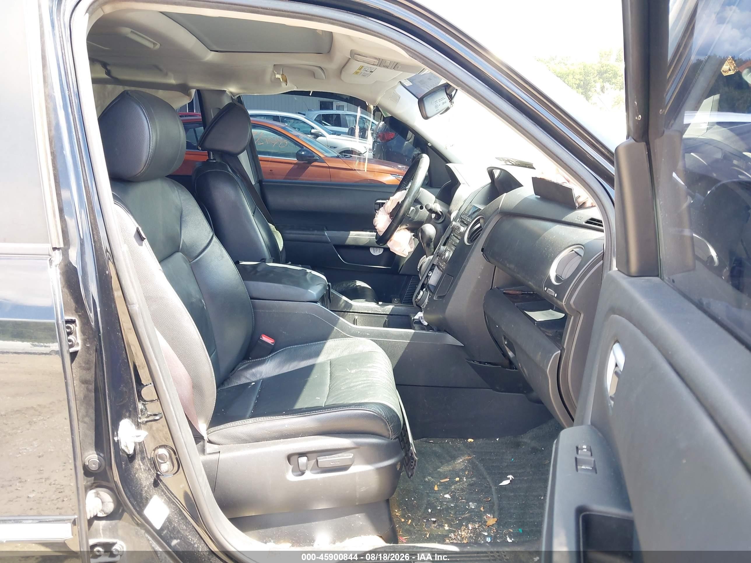 2013 Honda Pilot Touring Black vin: 5FNYF4H98DB084622