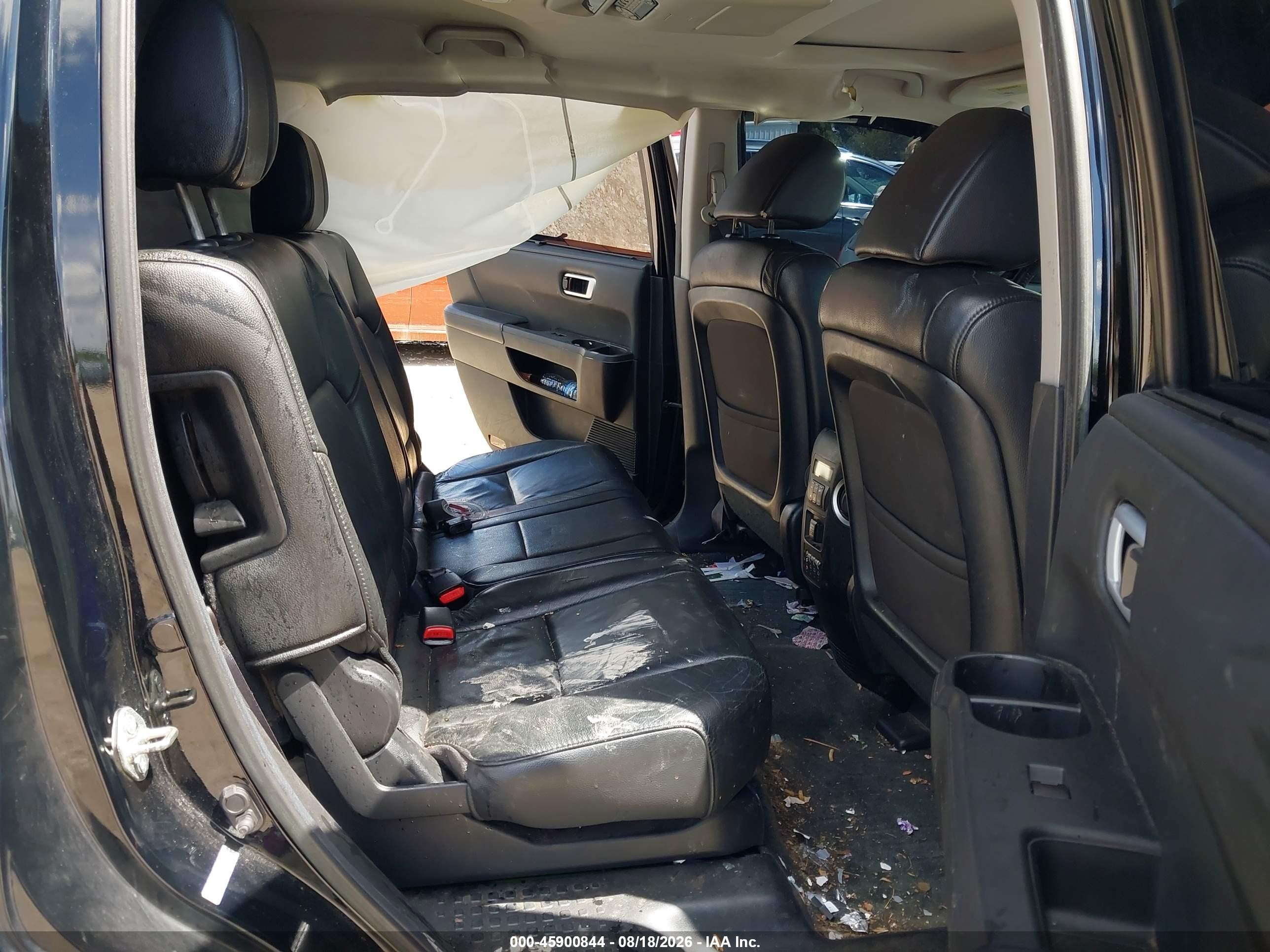 2013 Honda Pilot Touring Black vin: 5FNYF4H98DB084622
