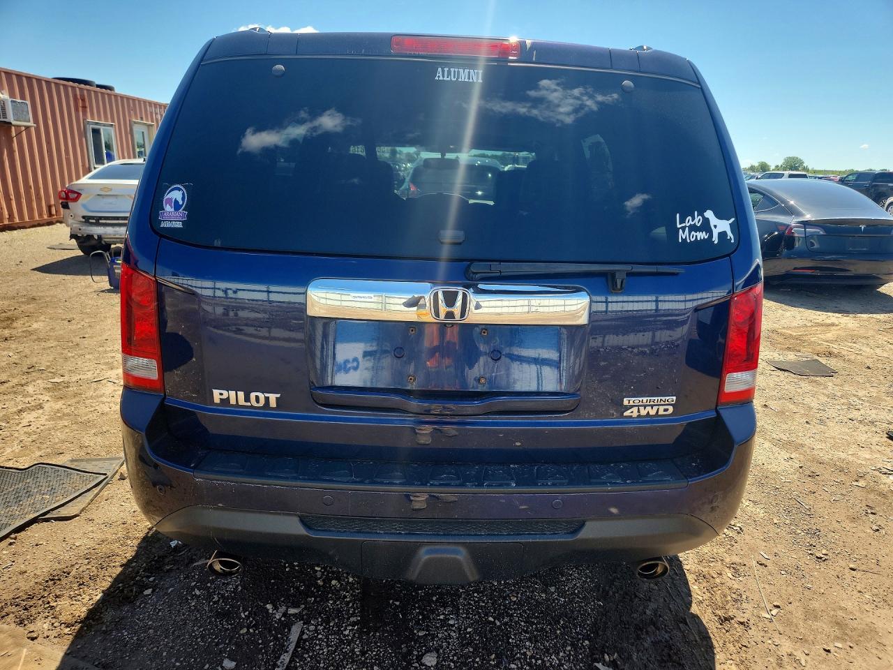 2014 Honda Pilot Touring Blue vin: 5FNYF4H98EB030061