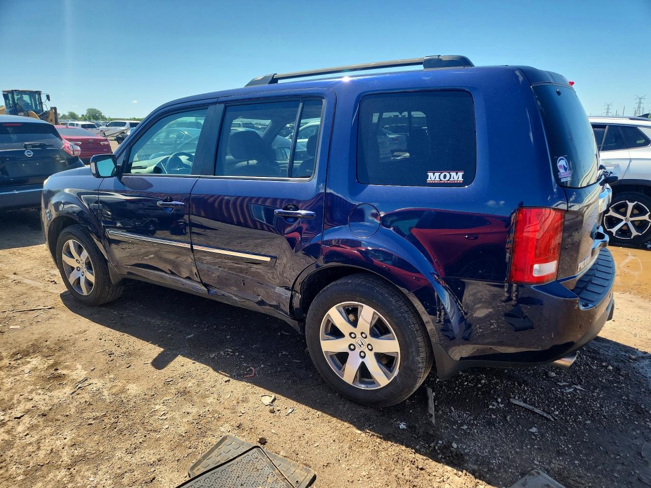 2014 Honda Pilot Touring Blue vin: 5FNYF4H98EB030061