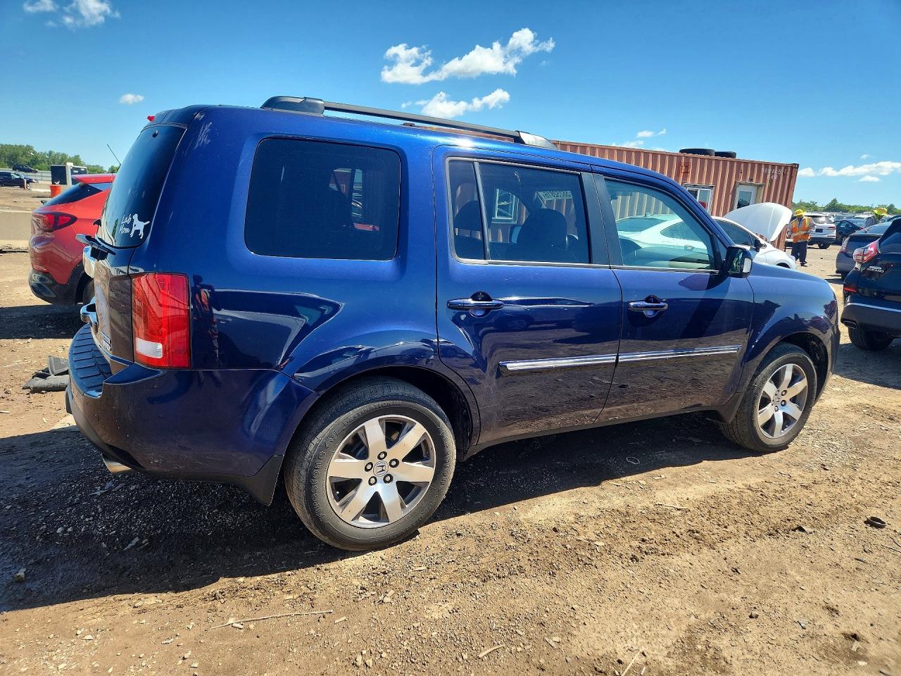 2014 Honda Pilot Touring Blue vin: 5FNYF4H98EB030061