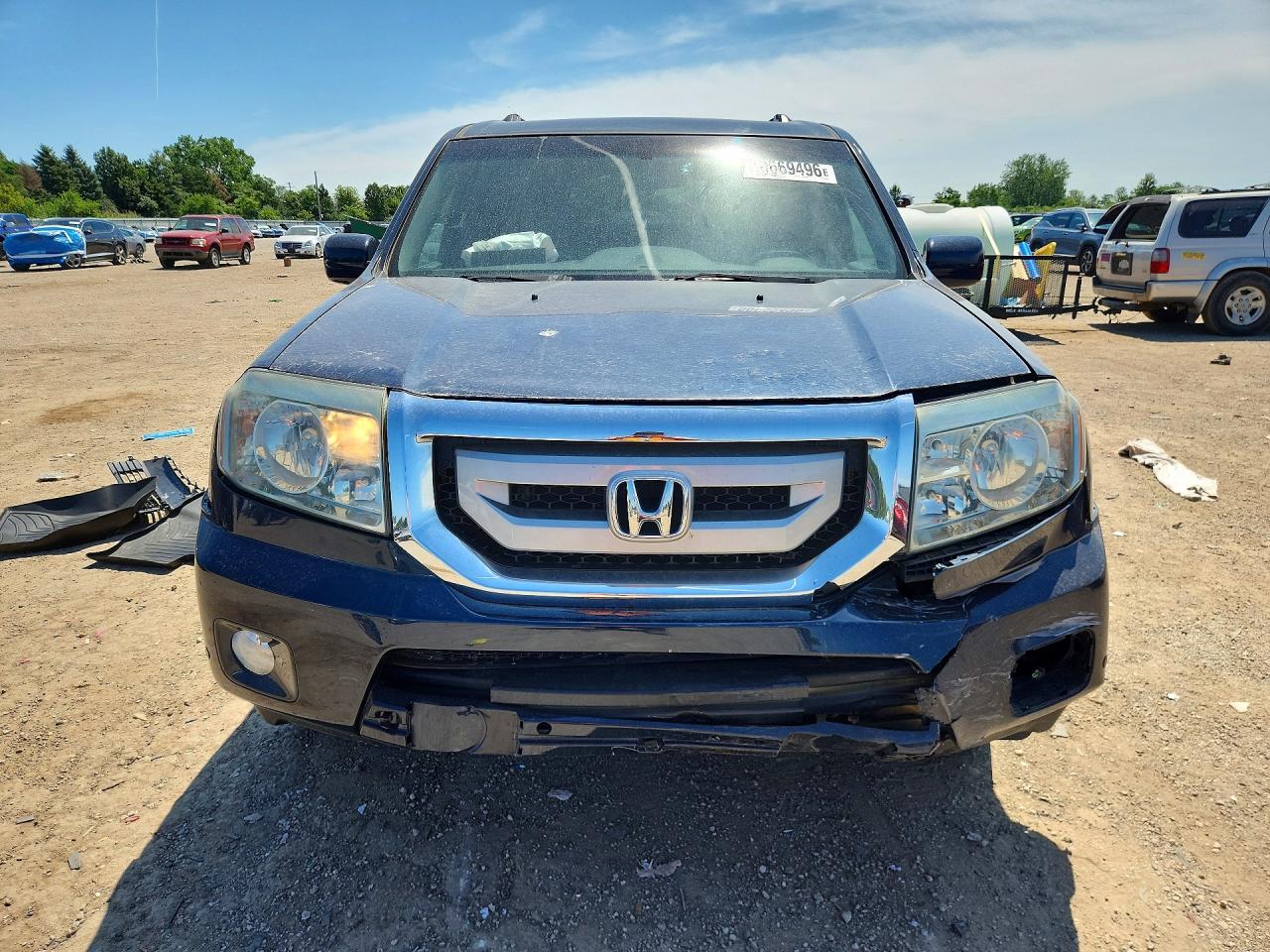 2011 Honda Pilot Touring Blue vin: 5FNYF4H99BB024832