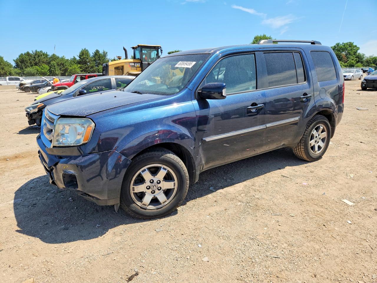 2011 Honda Pilot Touring Blue vin: 5FNYF4H99BB024832