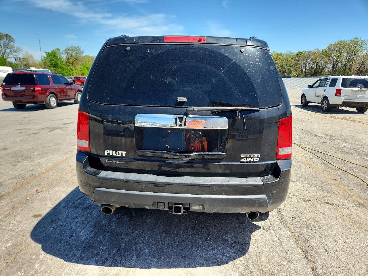 2011 Honda Pilot Touring Black vin: 5FNYF4H99BB038942